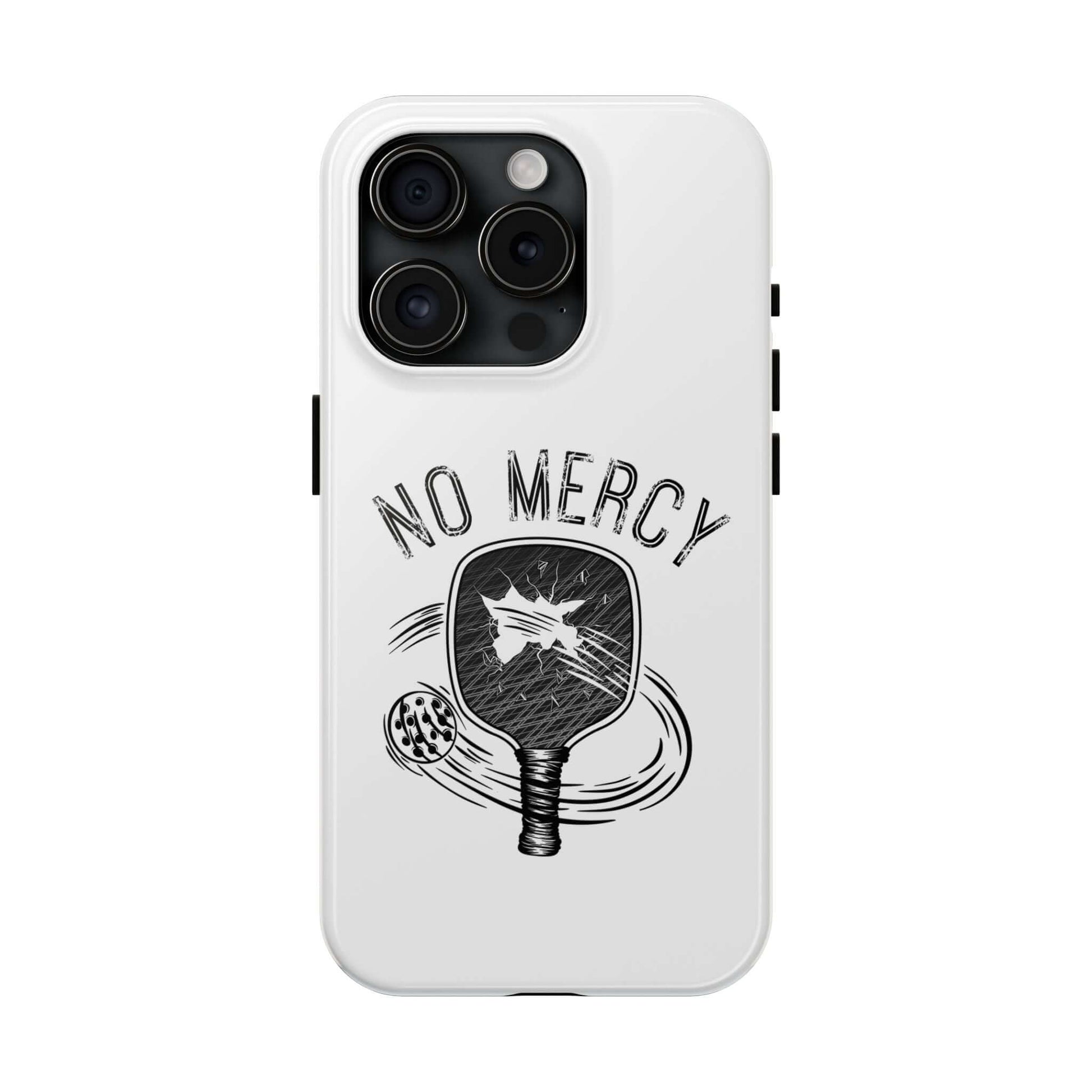 "No Mercy Pickleball Phone Case for iPhone with Dual-Layer Protection by RND Power Solutions"