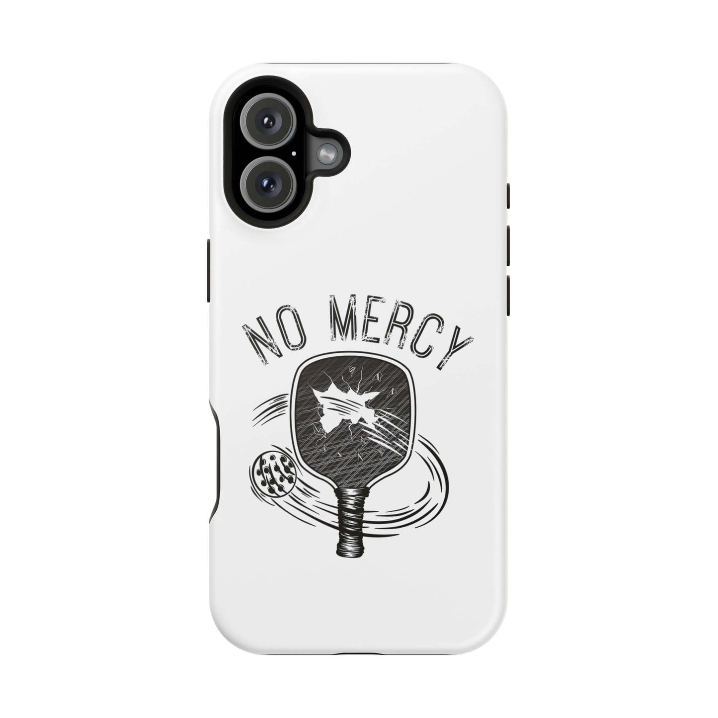 No Mercy Pickleball MagSafe Tough Case for iPhone with Paddle Design