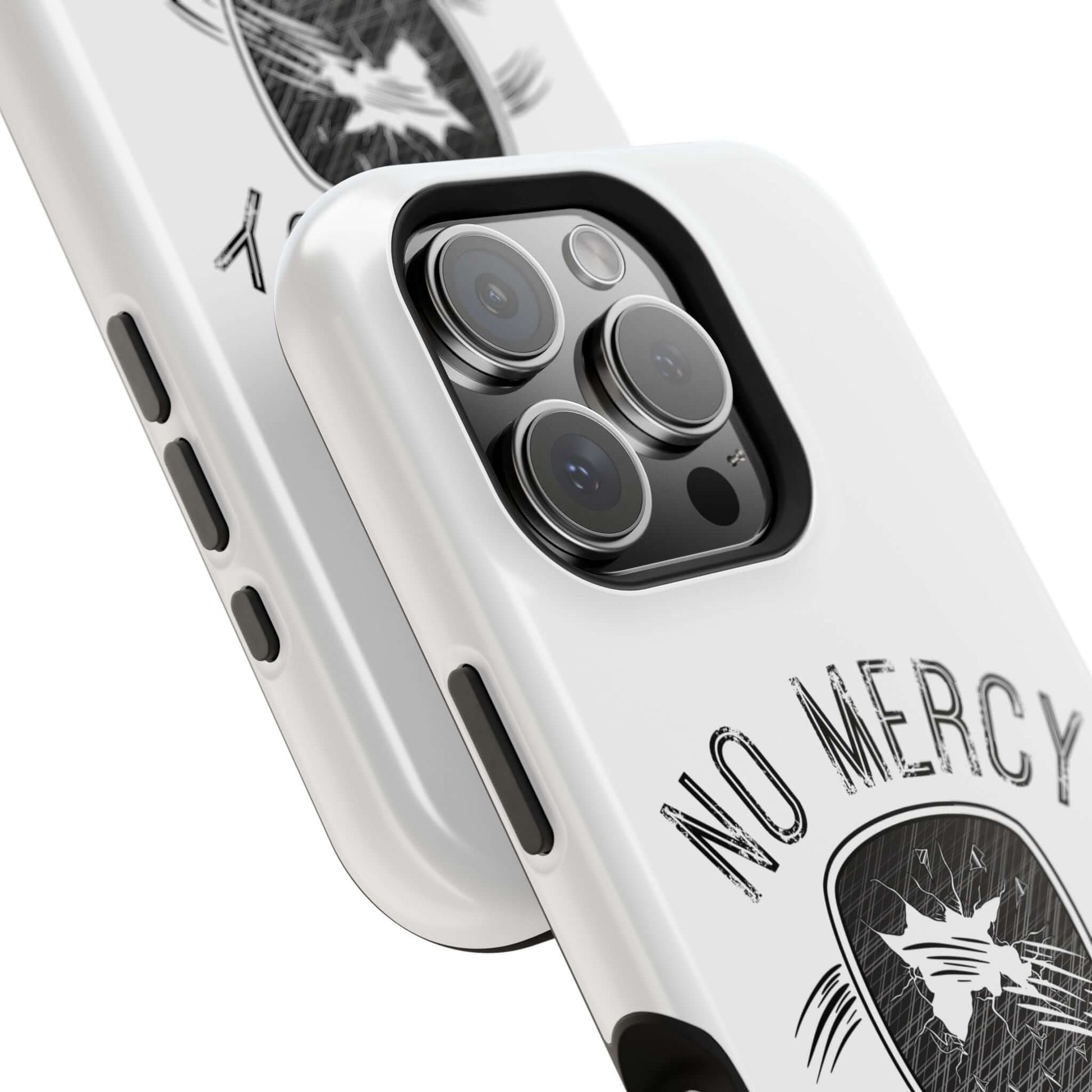 "No Mercy Pickleball MagSafe iPhone Case with Dual-Layer Protection showcasing stylish design and durability"