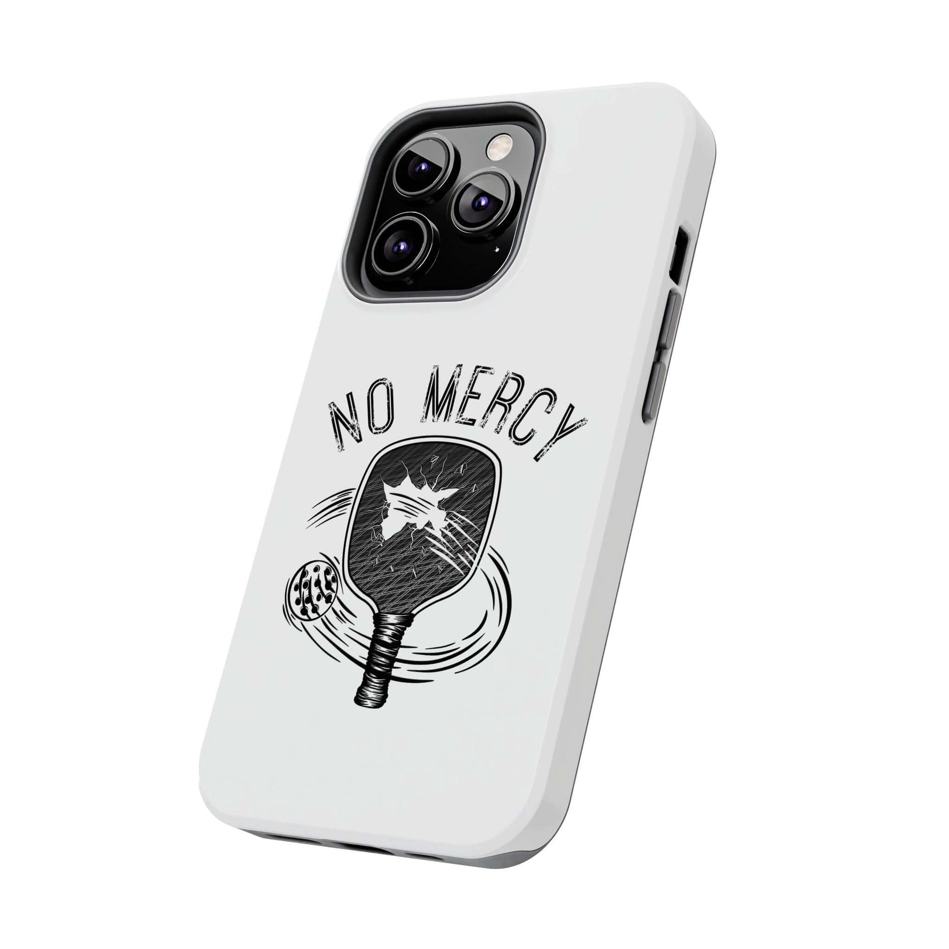 "No Mercy Pickleball Phone Case for Apple iPhone with Dual-Layer Protection by RND Power Solutions"