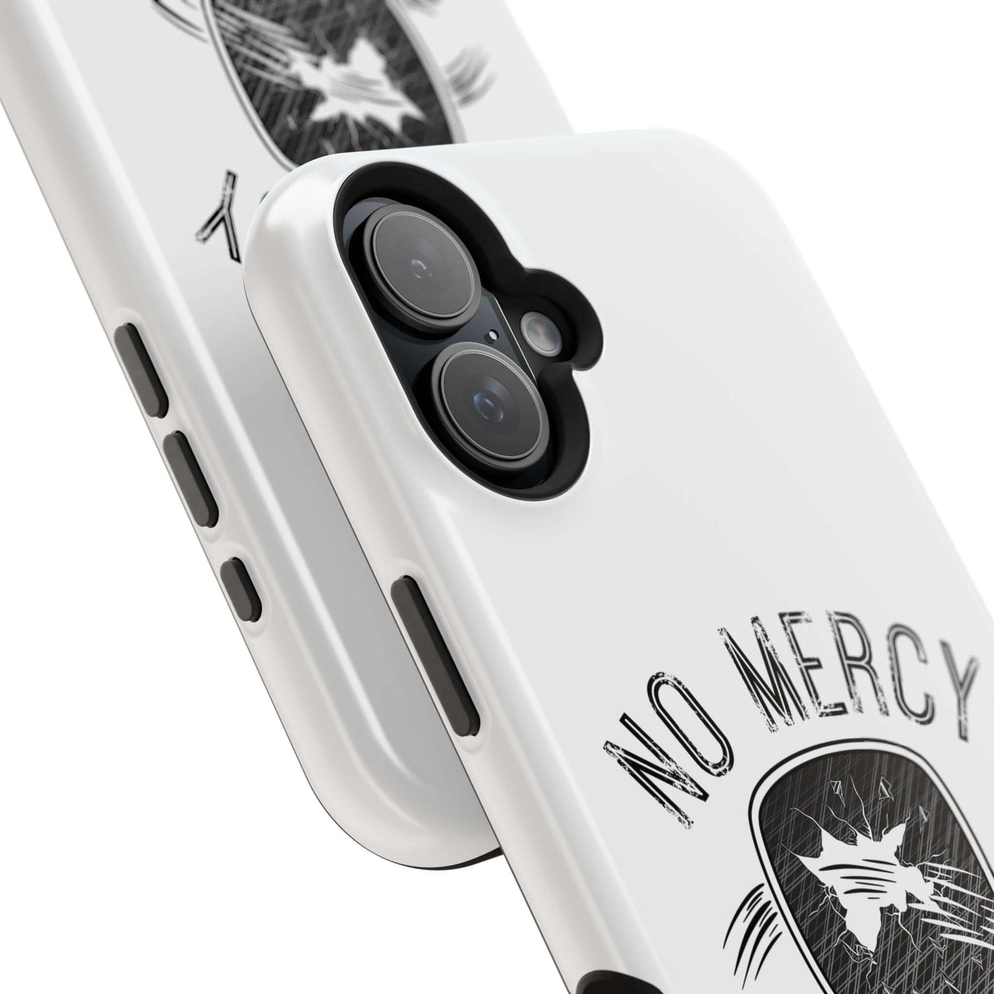 No Mercy Pickleball Series MagSafe iPhone case with tough dual-layer design, featuring a stylish pickleball-themed graphic.