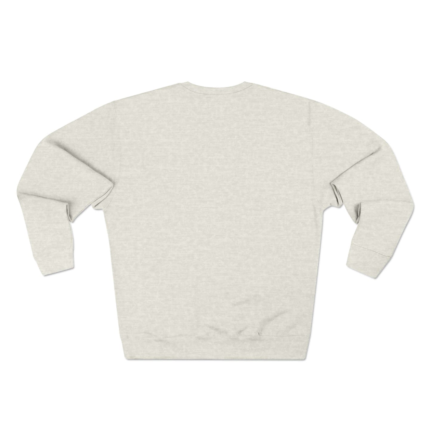 No Mercy Pickleball Unisex Crewneck Sweatshirt in light gray, back view, ideal for winter court domination and comfort.