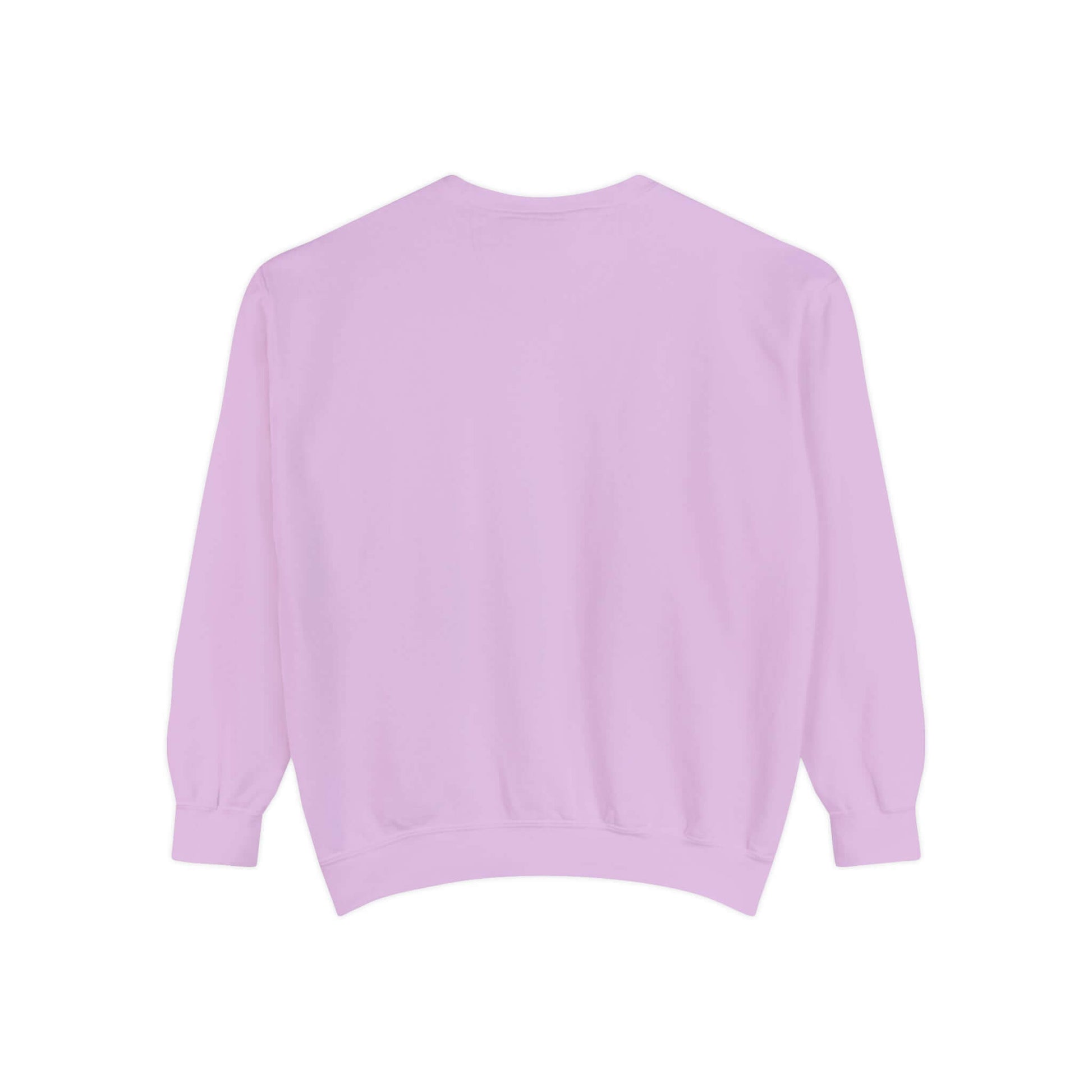 Unisex garment-dyed sweatshirt in lavender from the No Mercy Pickleball Series, perfect for on and off the court comfort and style.