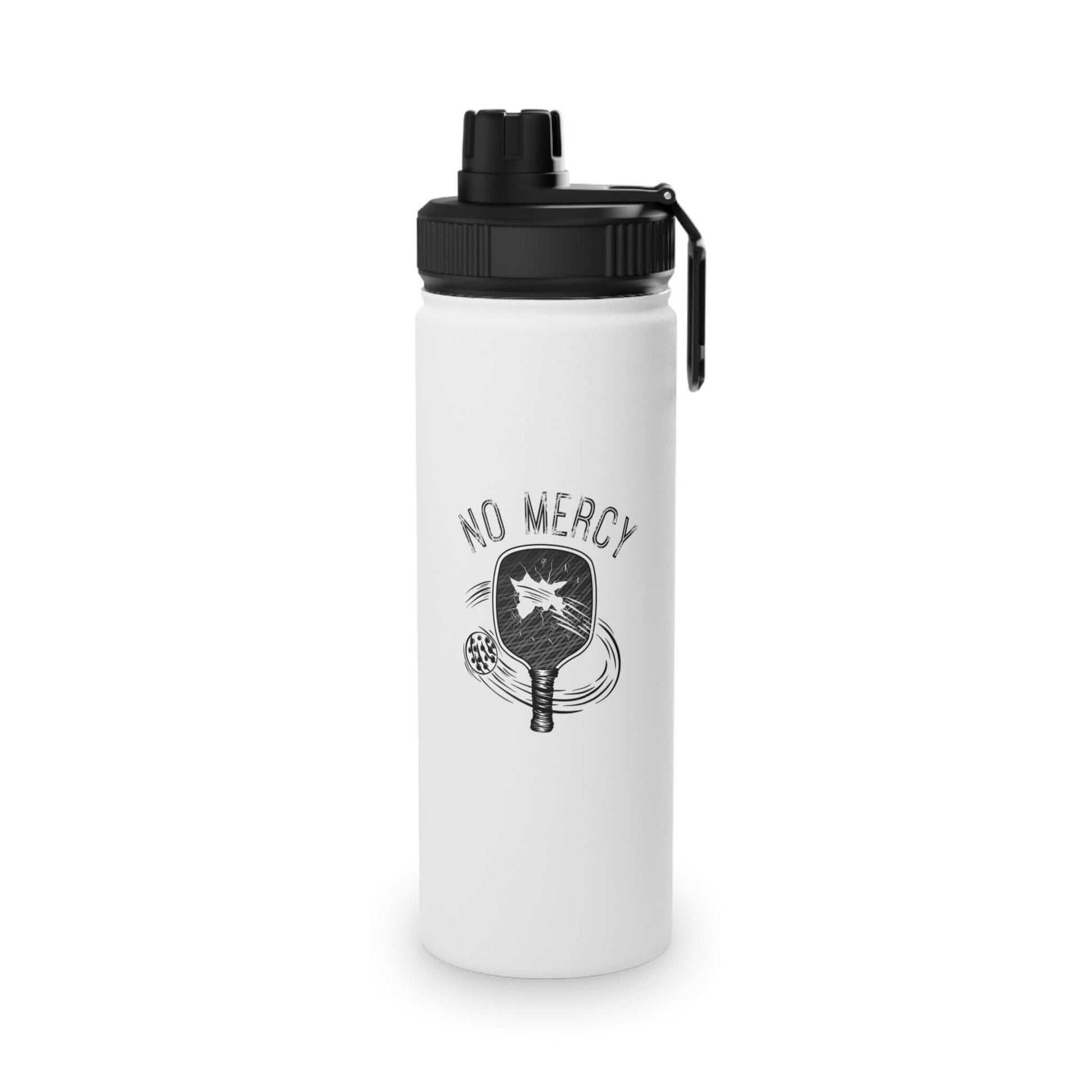 "No Mercy Pickleball Stainless Steel Water Bottle with Sports Lid for Active Lifestyles"
