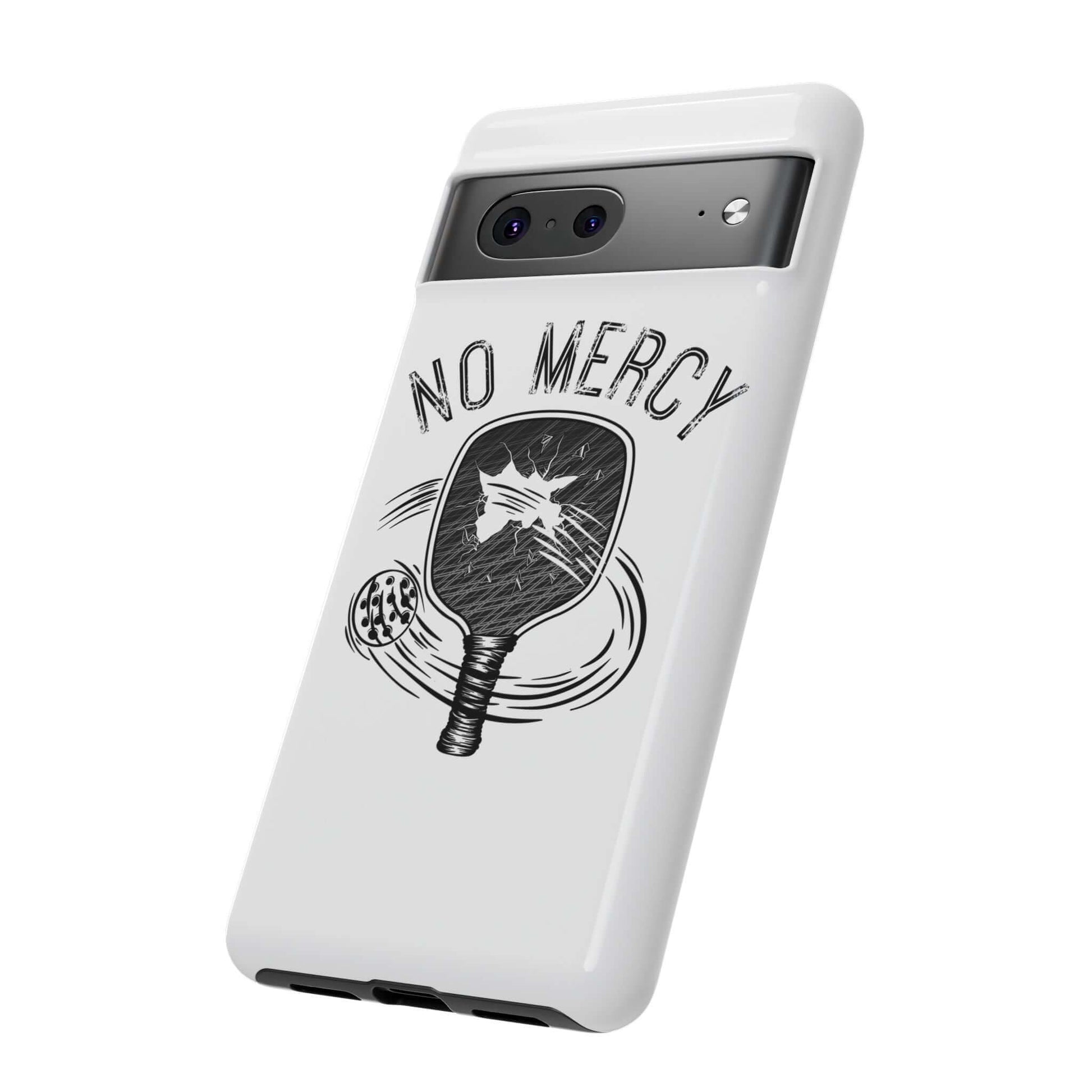 "No Mercy Pickleball Tough Phone Case for Google Pixel, durable polycarbonate shell, RND Power Solutions"