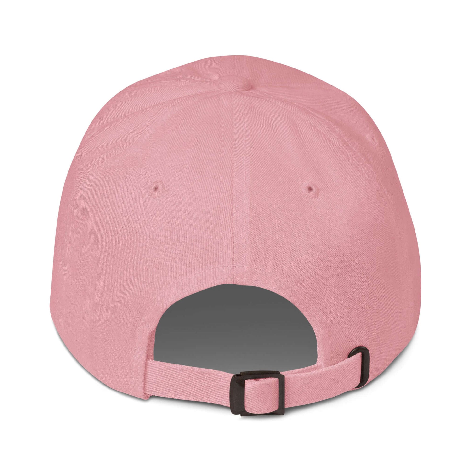 Back view of pink Pickleball Passion Dad Hat with adjustable strap
