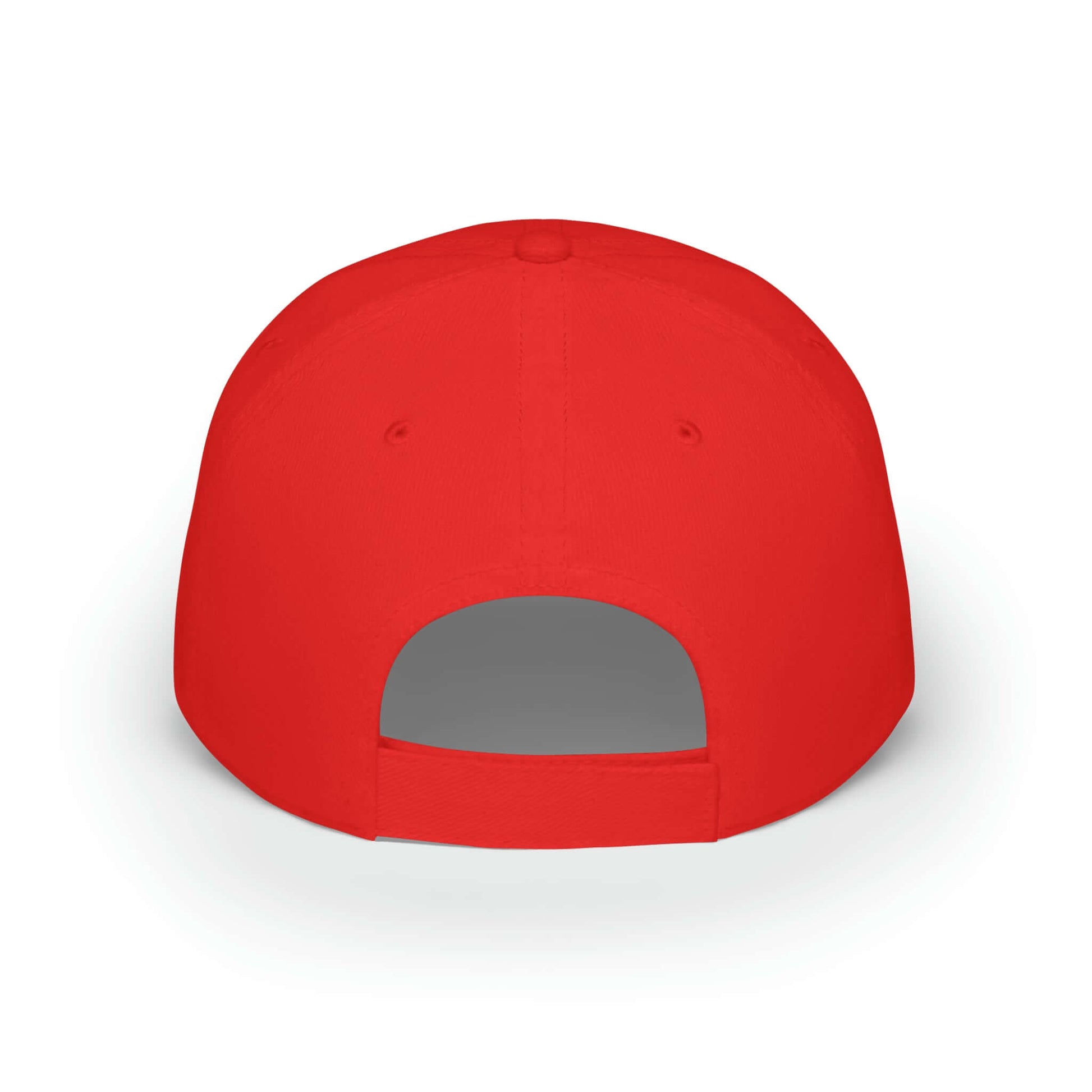 Red Pickleball Urban Series low profile cap back view with adjustable strap