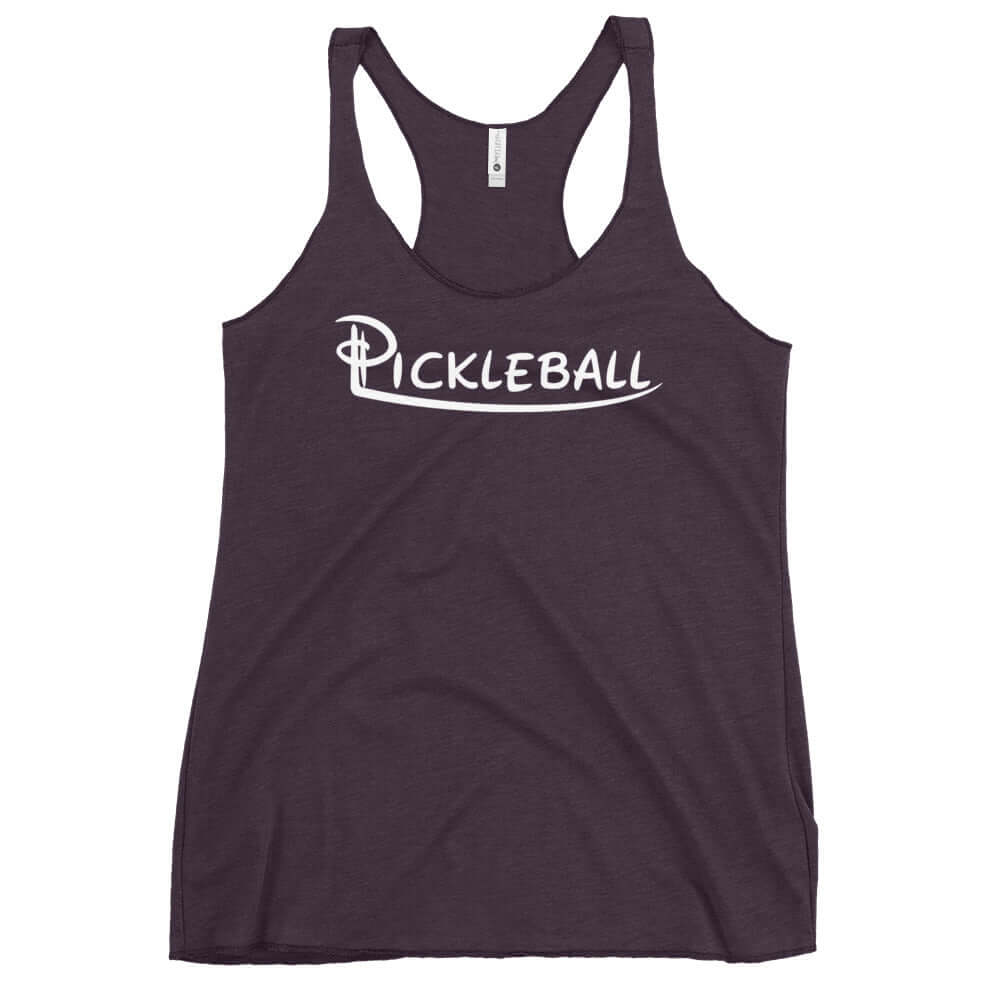 Women's Pickleball Racerback Tank in Dark Grey from Serve Up Style Series