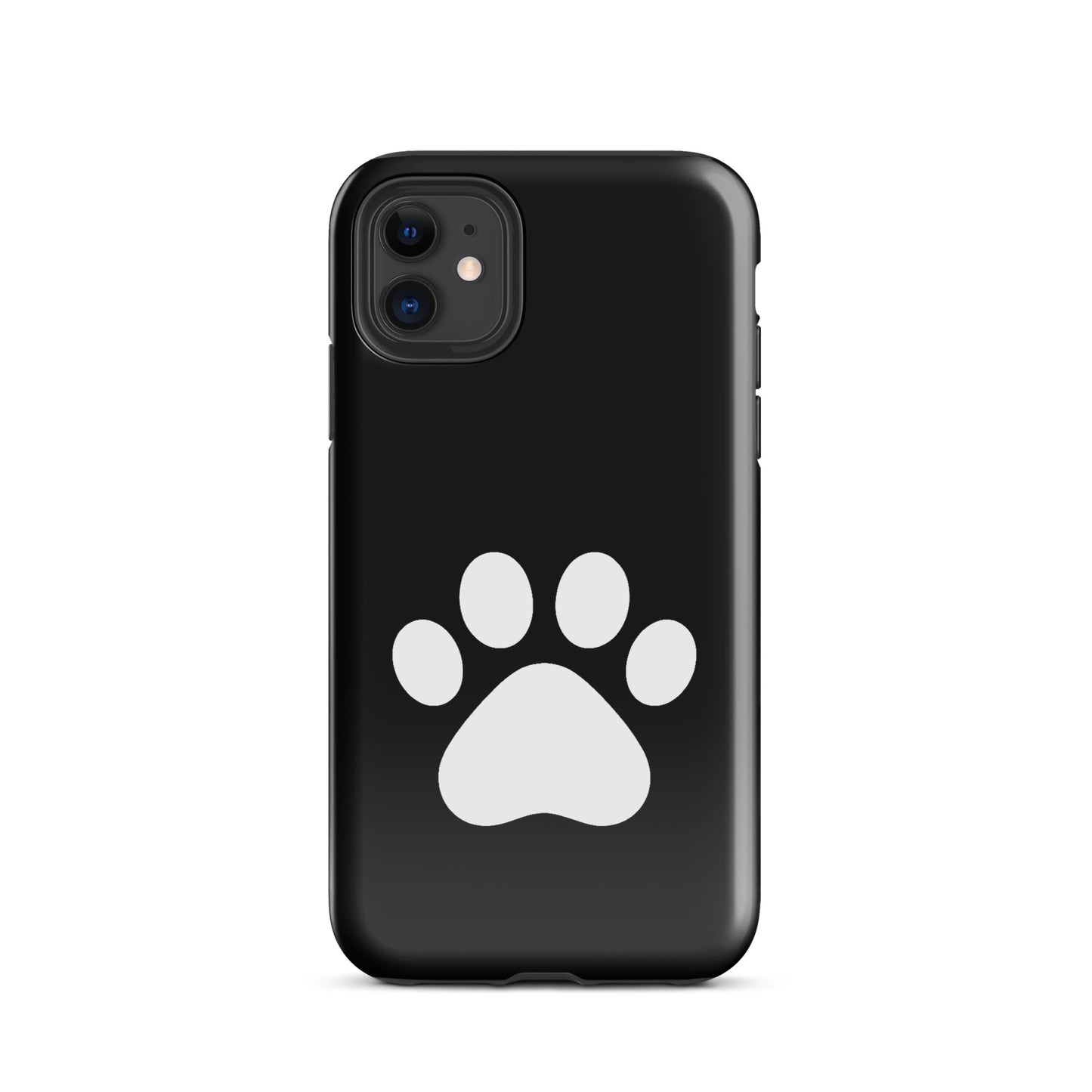 Phone Case for iPhone with minimalist paw print design, perfect for cat and dog lovers seeking a stylish and durable accessory.