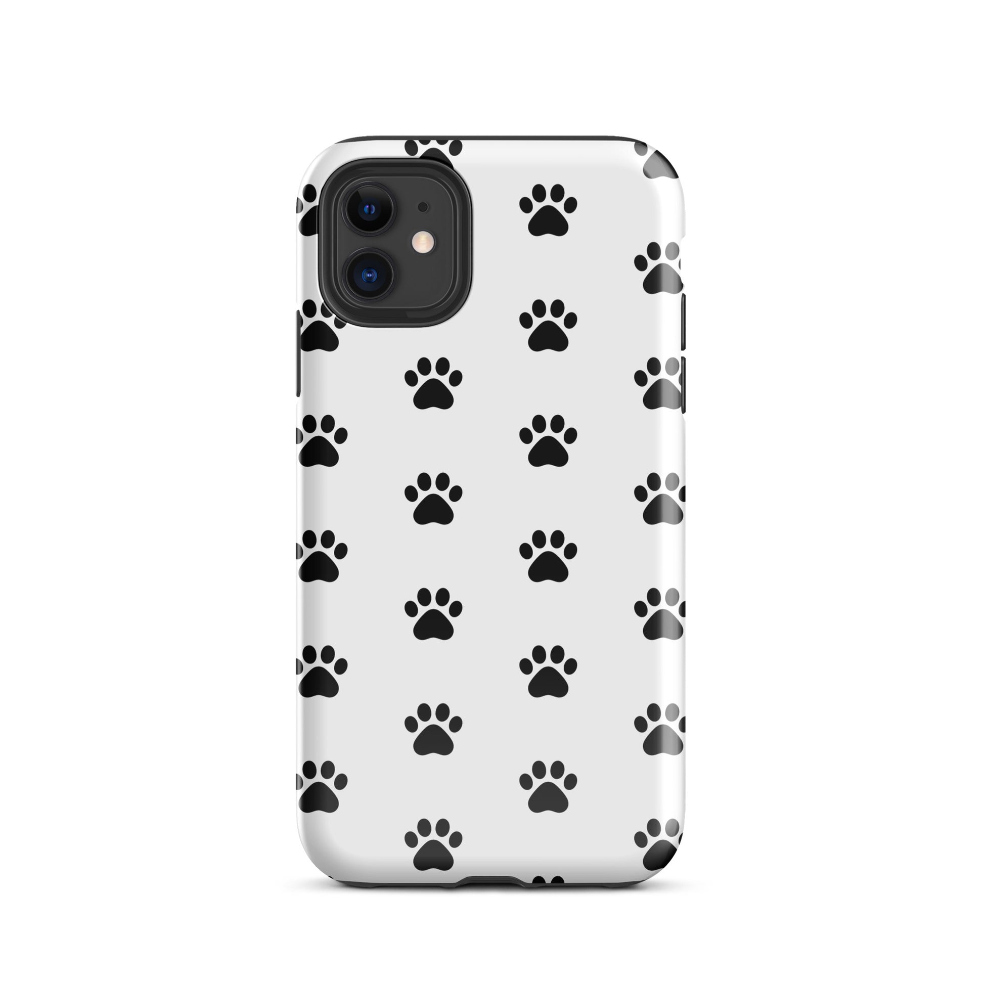 Phone Case for iPhone with stylish paw print design, perfect for dog and cat lovers. Modern, minimalist pattern for pet enthusiasts.