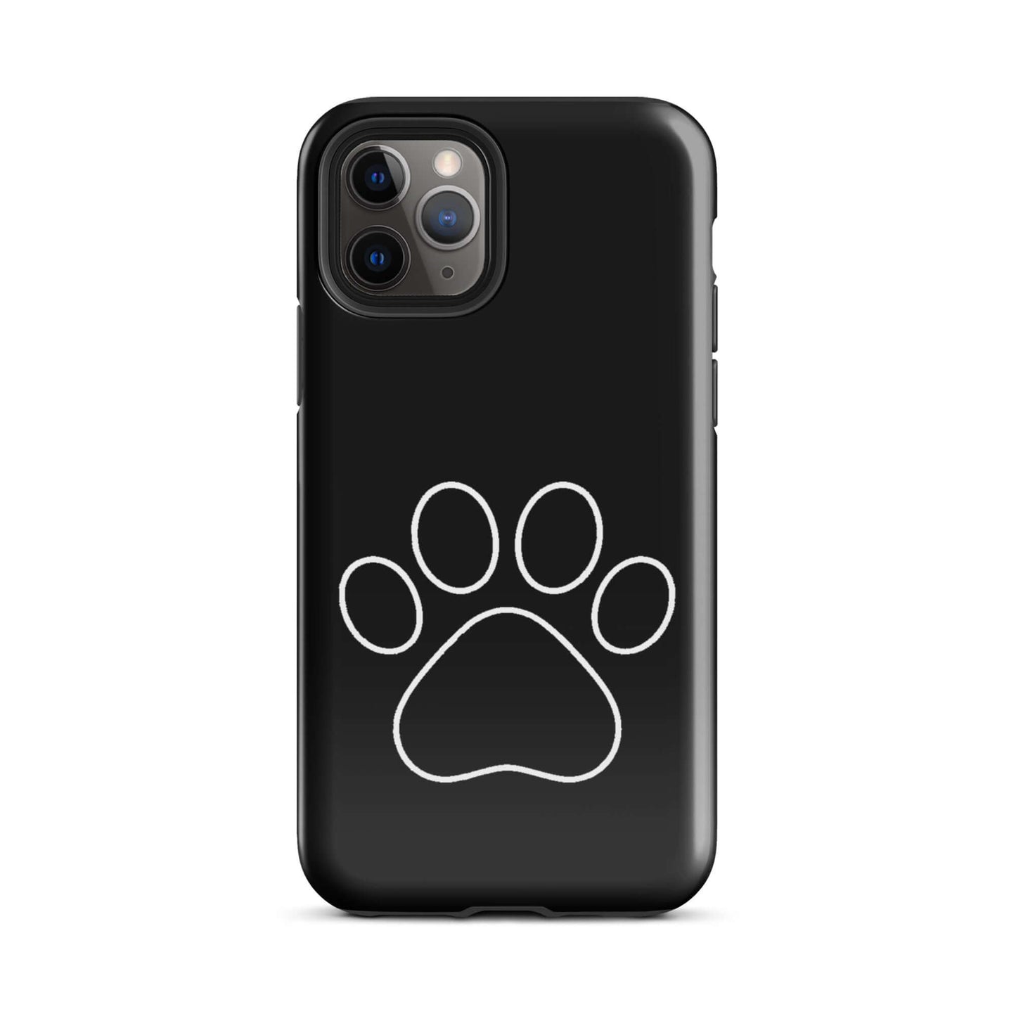 Phone Case for iPhone featuring a minimalist paw print design, perfect for pet lovers.