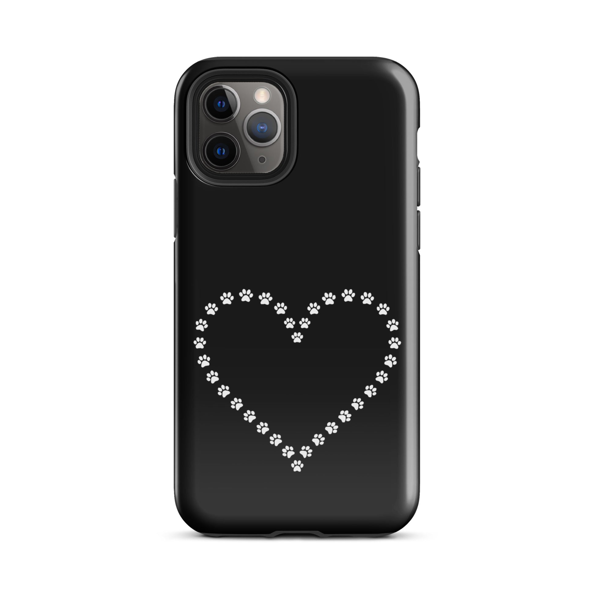 Phone Case for iPhone with cute paw print heart design, perfect for pet lovers, featuring durable protection and minimalist charm.