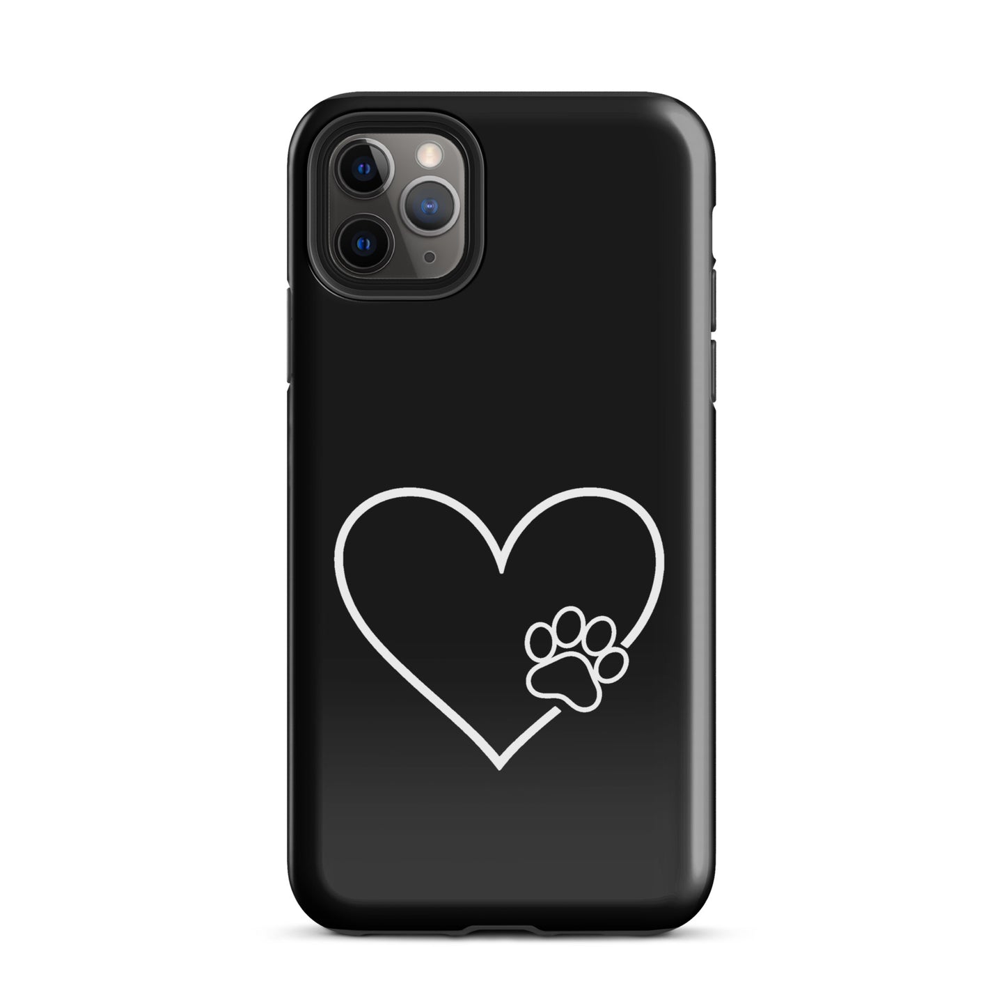 Phone Case for iPhone with heart and paw print design, perfect for pet lovers, offering stylish protection for your device.