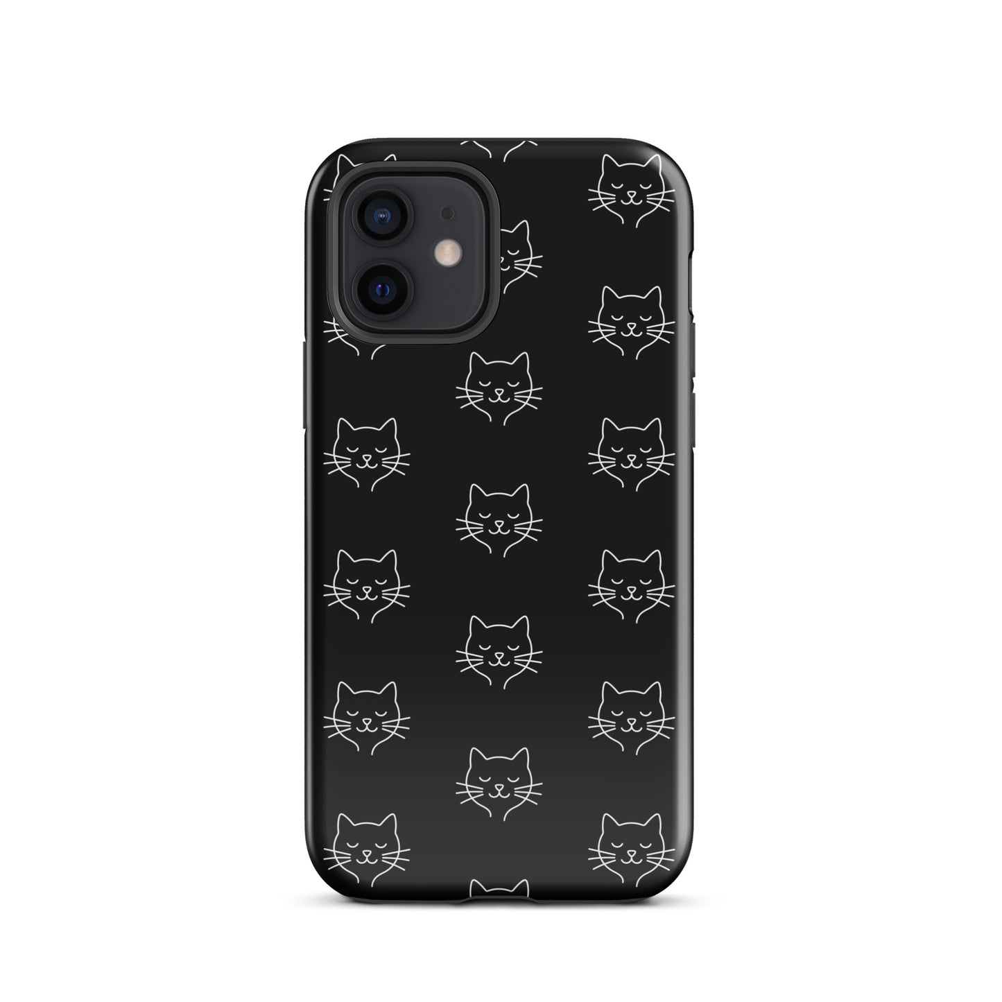 Phone Case for iPhone featuring cute minimalist cat pattern design, perfect for cat lovers seeking style and protection.