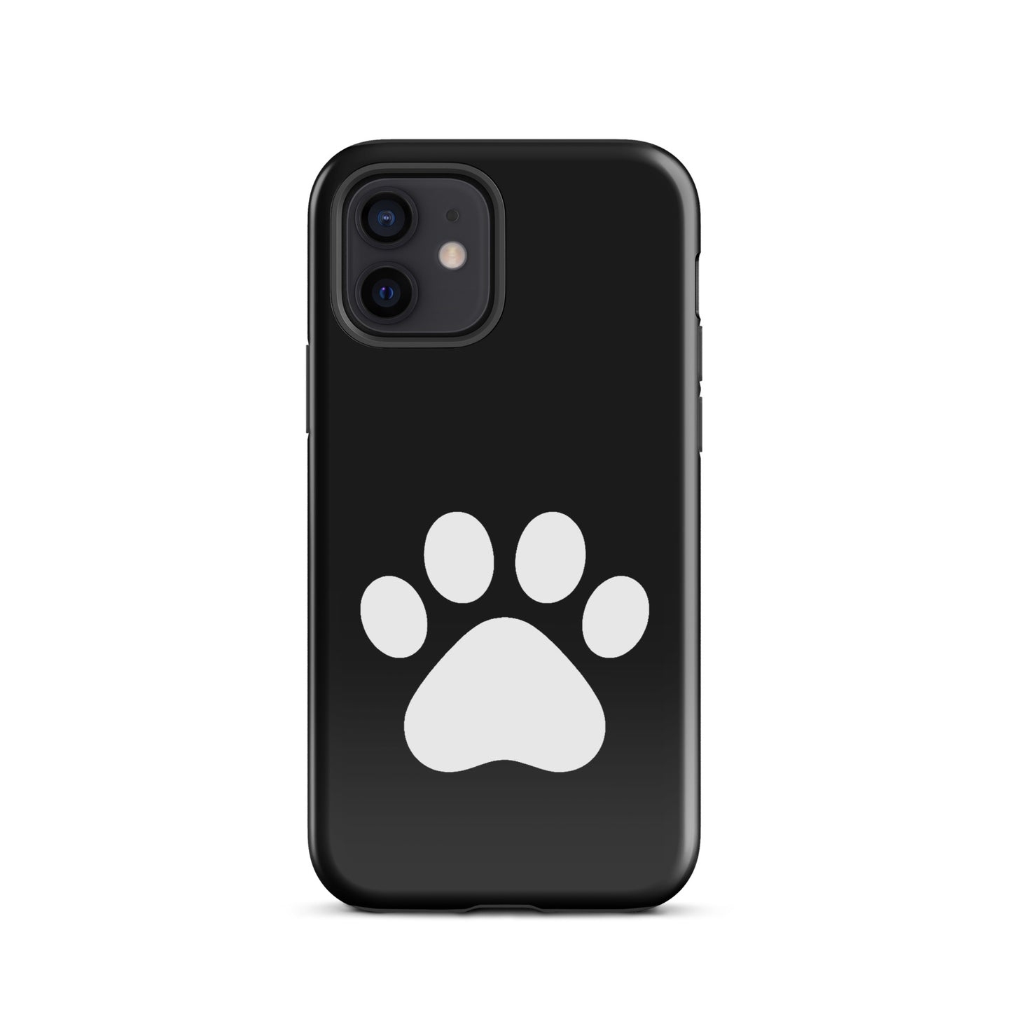 Phone Case with minimalist paw print design for pet lovers, compatible with iPhone, featuring durable material and sleek protection.