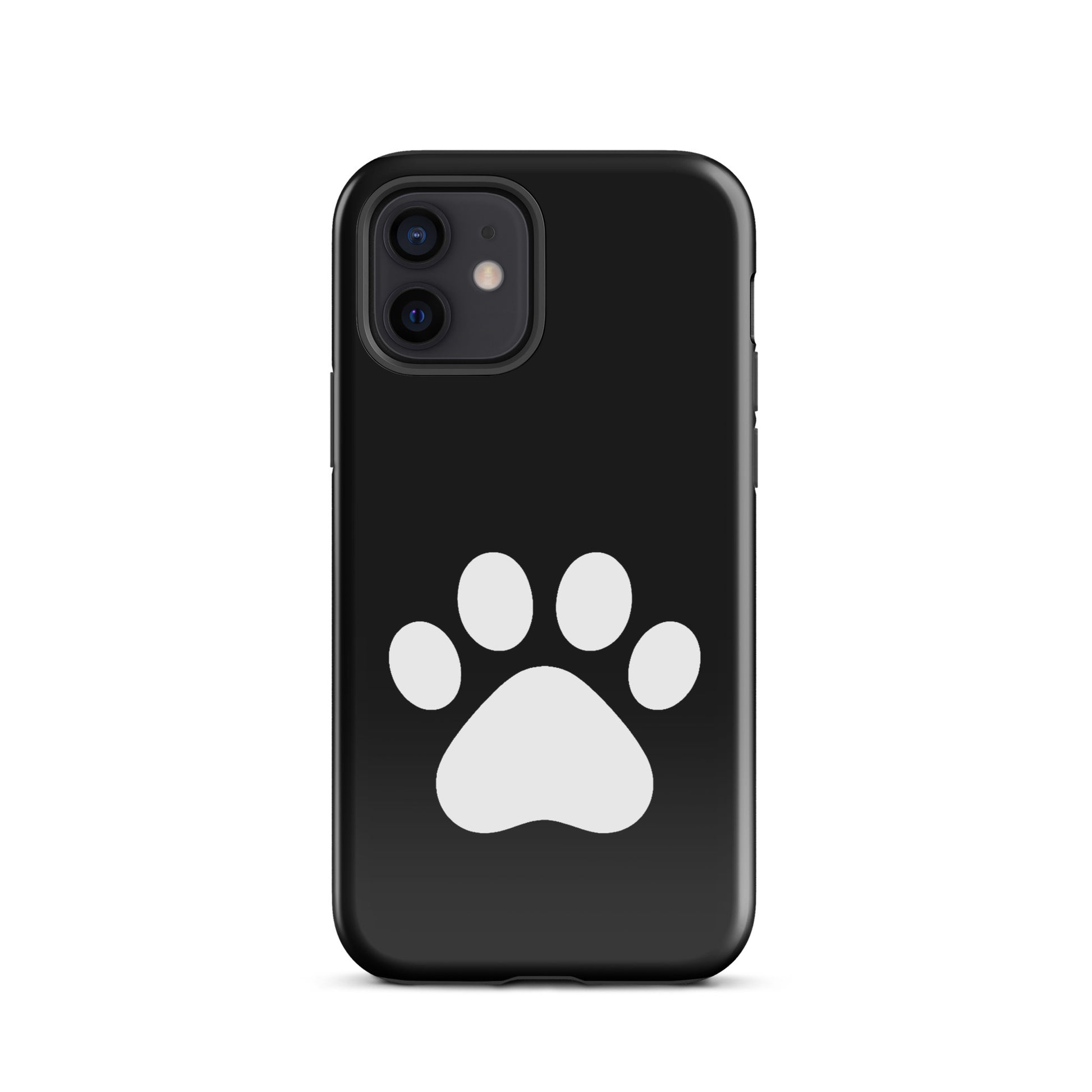 Phone Case with minimalist paw print design for pet lovers, compatible with iPhone, featuring durable material and sleek protection.