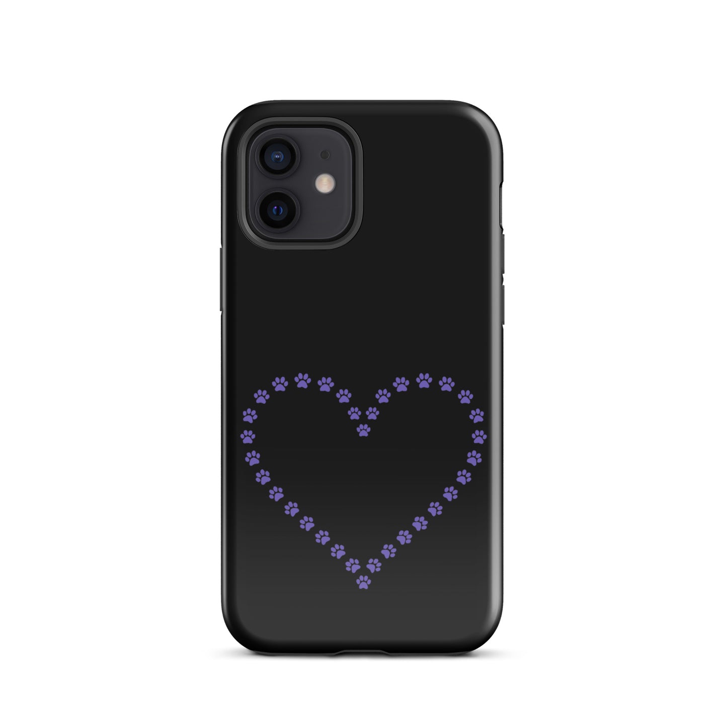 Phone Case with cute paw print heart design for iPhone, ideal for pet lovers seeking playful charm and serious protection.