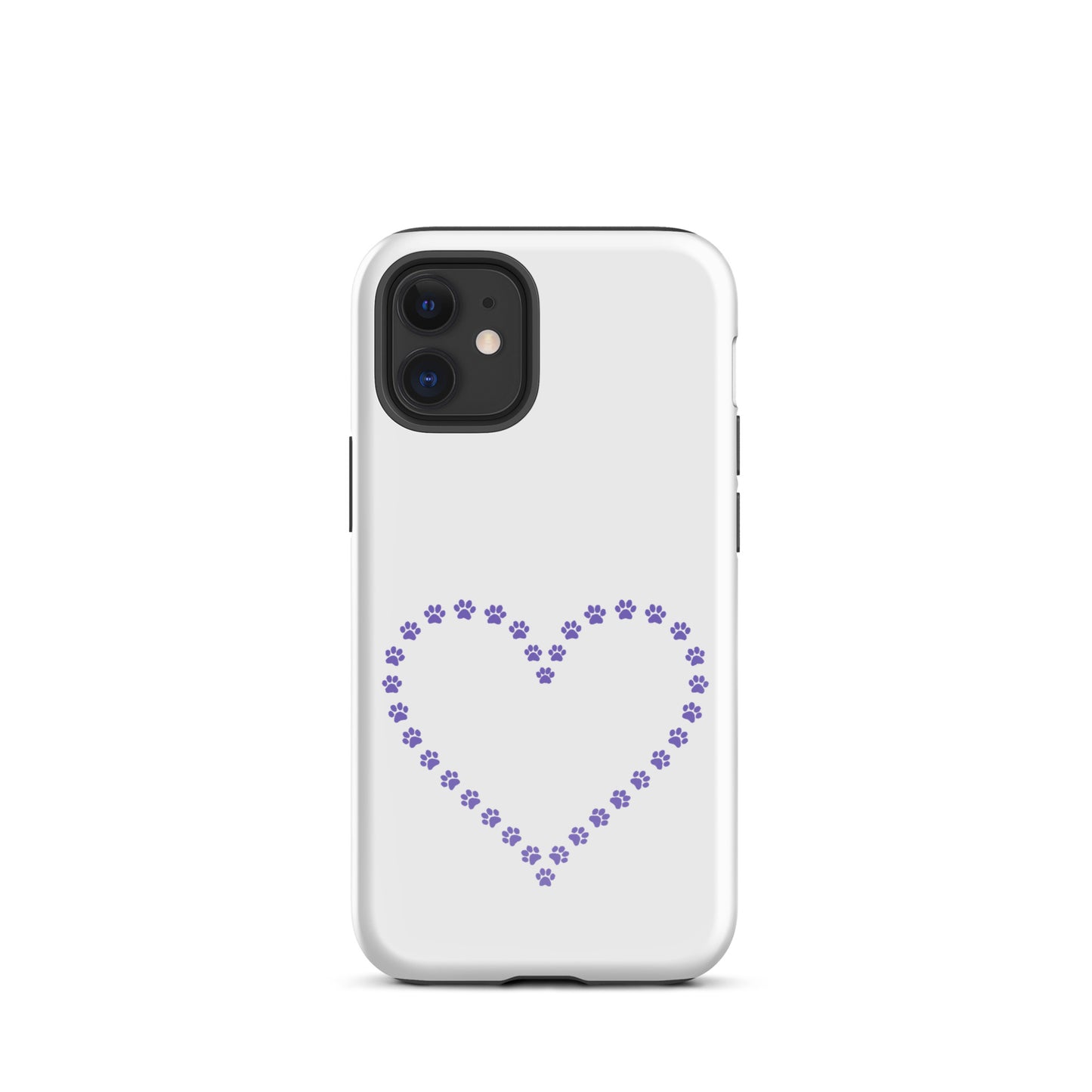 Phone Case for iPhone with cute paw print heart design, perfect for pet lovers seeking both charm and protection.