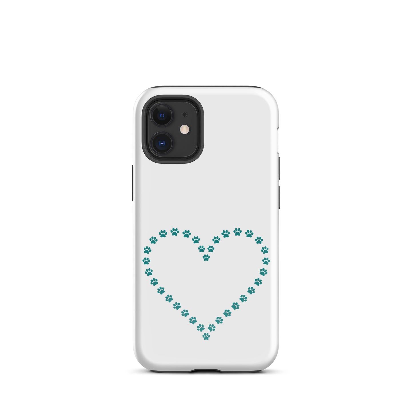 Phone Case for iPhone with cute paw print heart design, ideal for pet lovers seeking playful charm and protection.