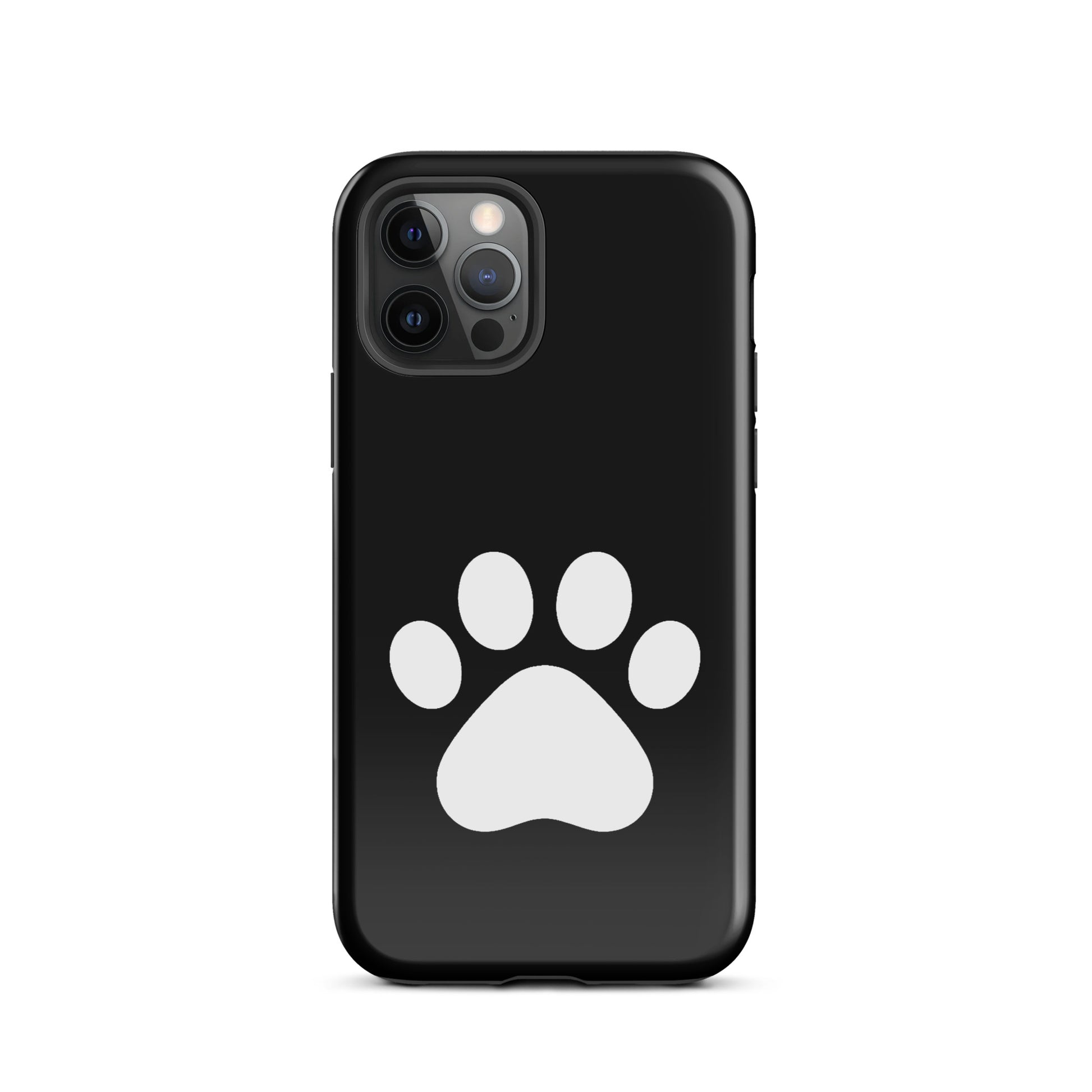 Phone Case for iPhone featuring minimalist paw print design for pet lovers, offering style and protection for your device.