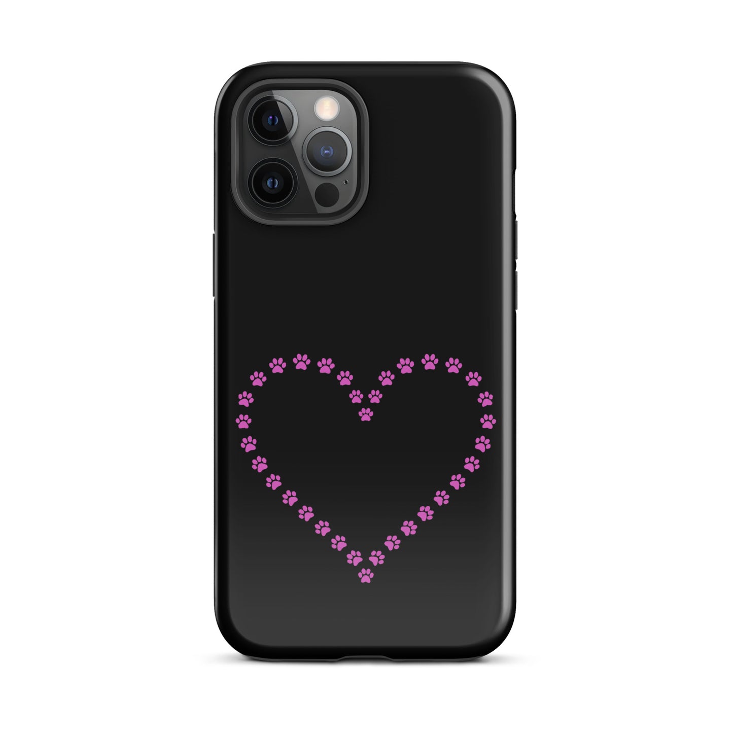 Phone Case for iPhone with cute paw print heart design, ideal for pet lovers seeking playful charm and durable protection.