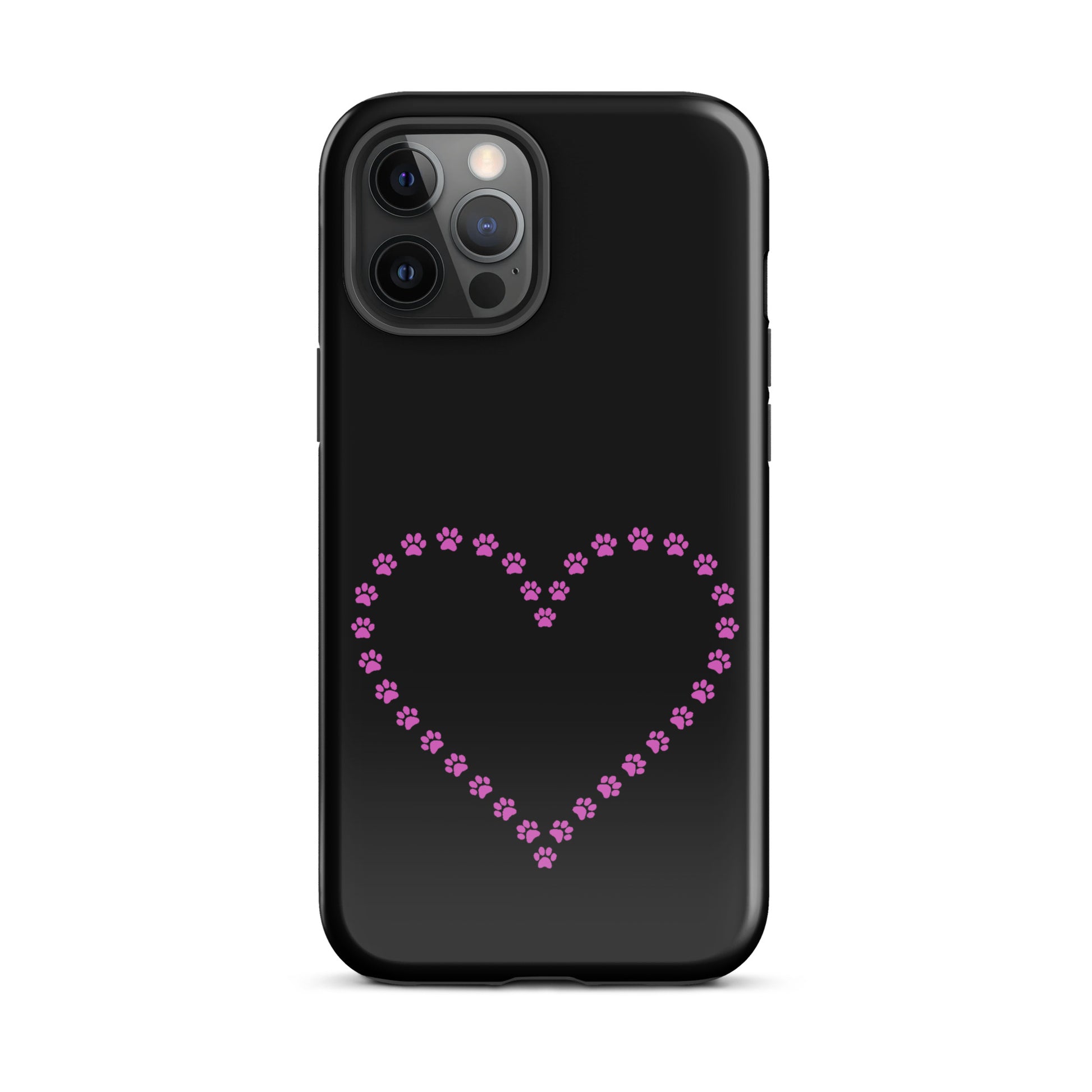 Phone Case for iPhone with cute paw print heart design, ideal for pet lovers seeking playful charm and durable protection.