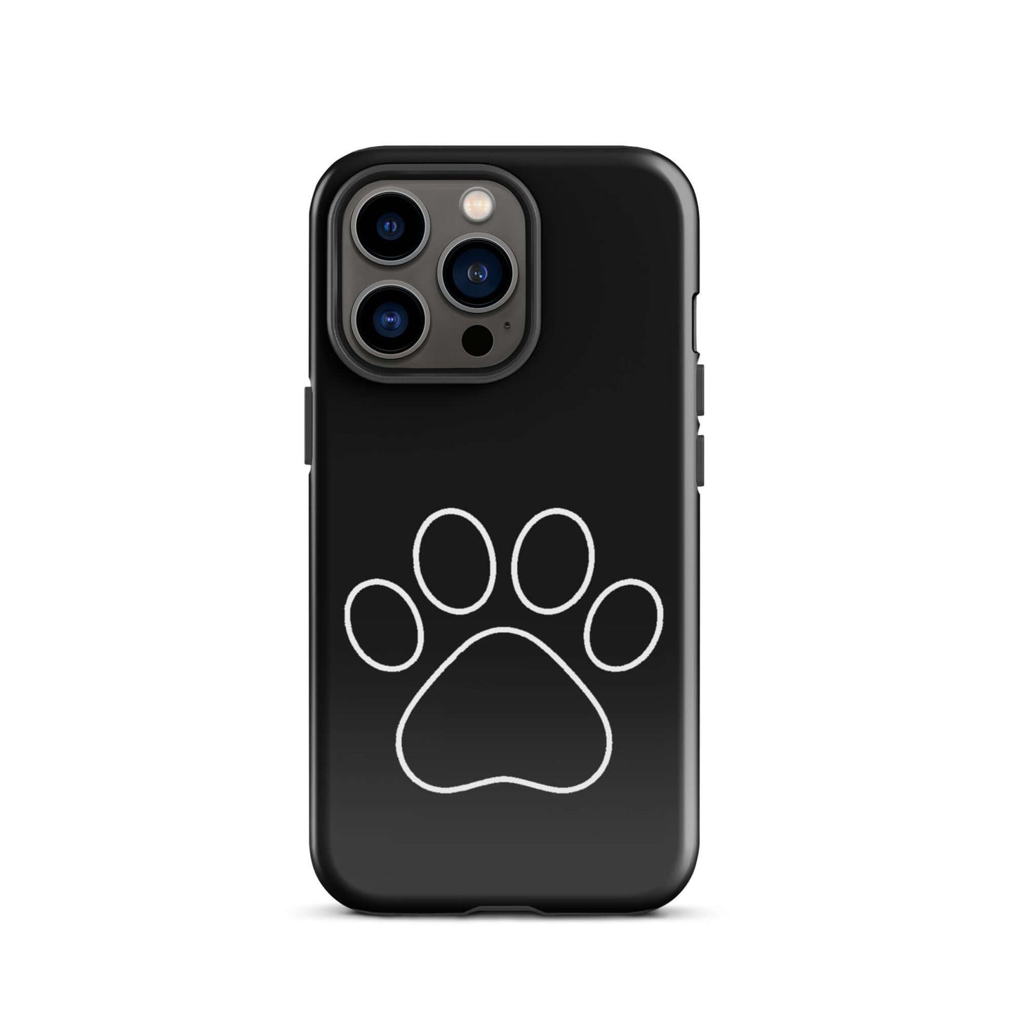 Phone Case featuring a minimalist paw print design for pet lovers, perfect for iPhone devices.