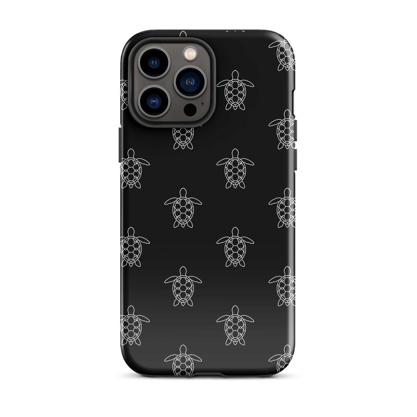 Phone Case for iPhone featuring a minimalist sea turtle pattern with clean geometric lines.