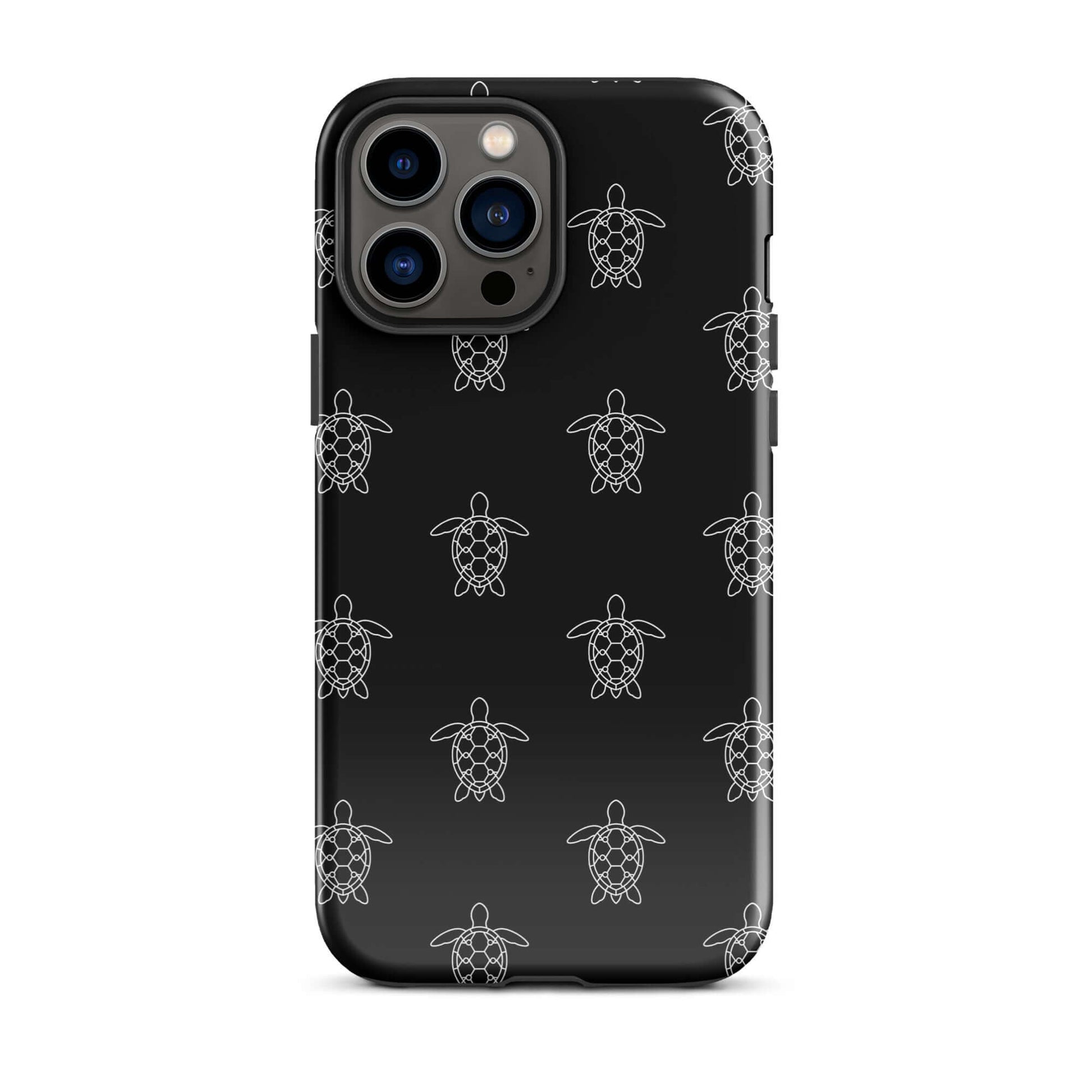 Phone Case for iPhone featuring a minimalist sea turtle pattern with clean geometric lines.