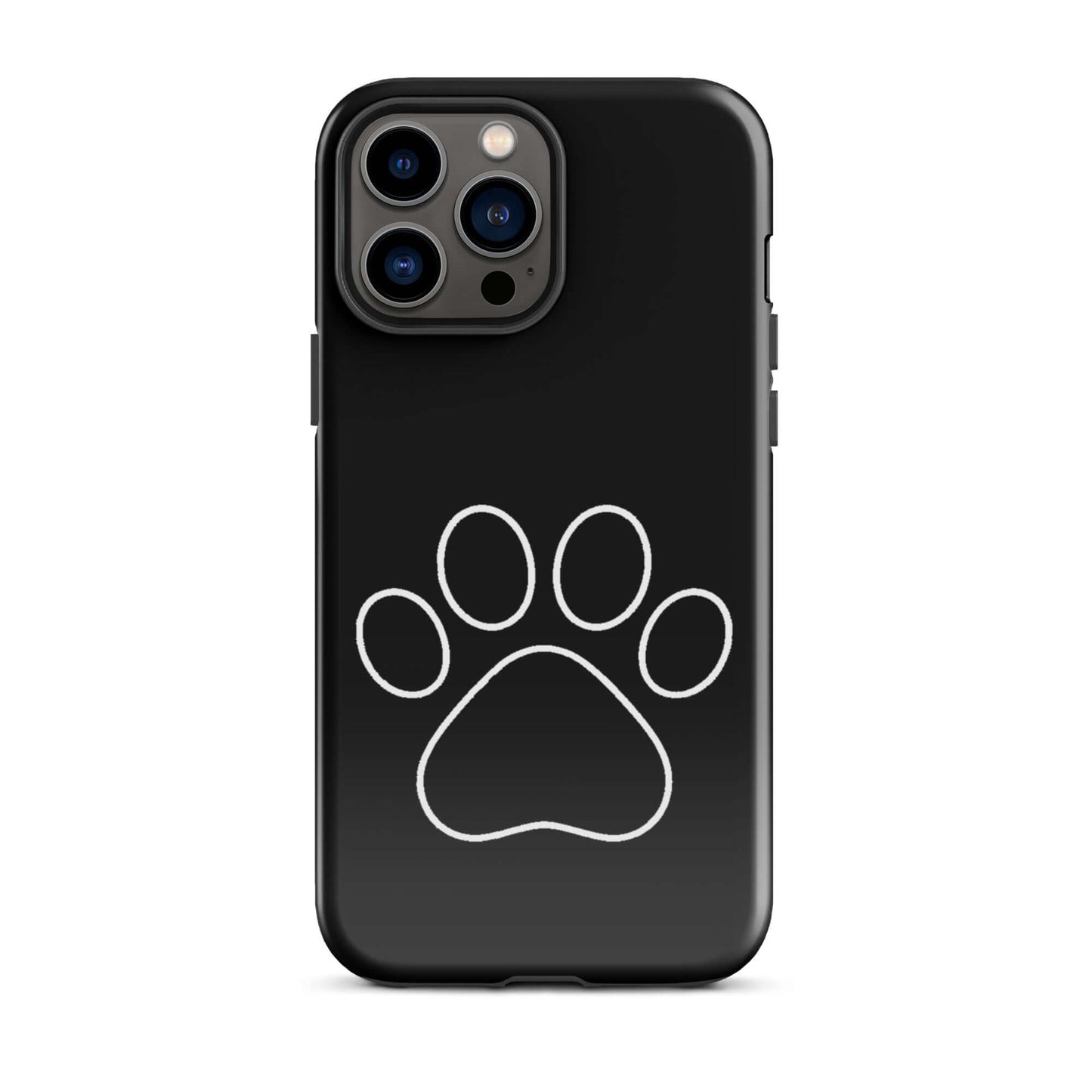 Phone Case for iPhone with minimalist paw print design for pet lovers, combining style and durability.