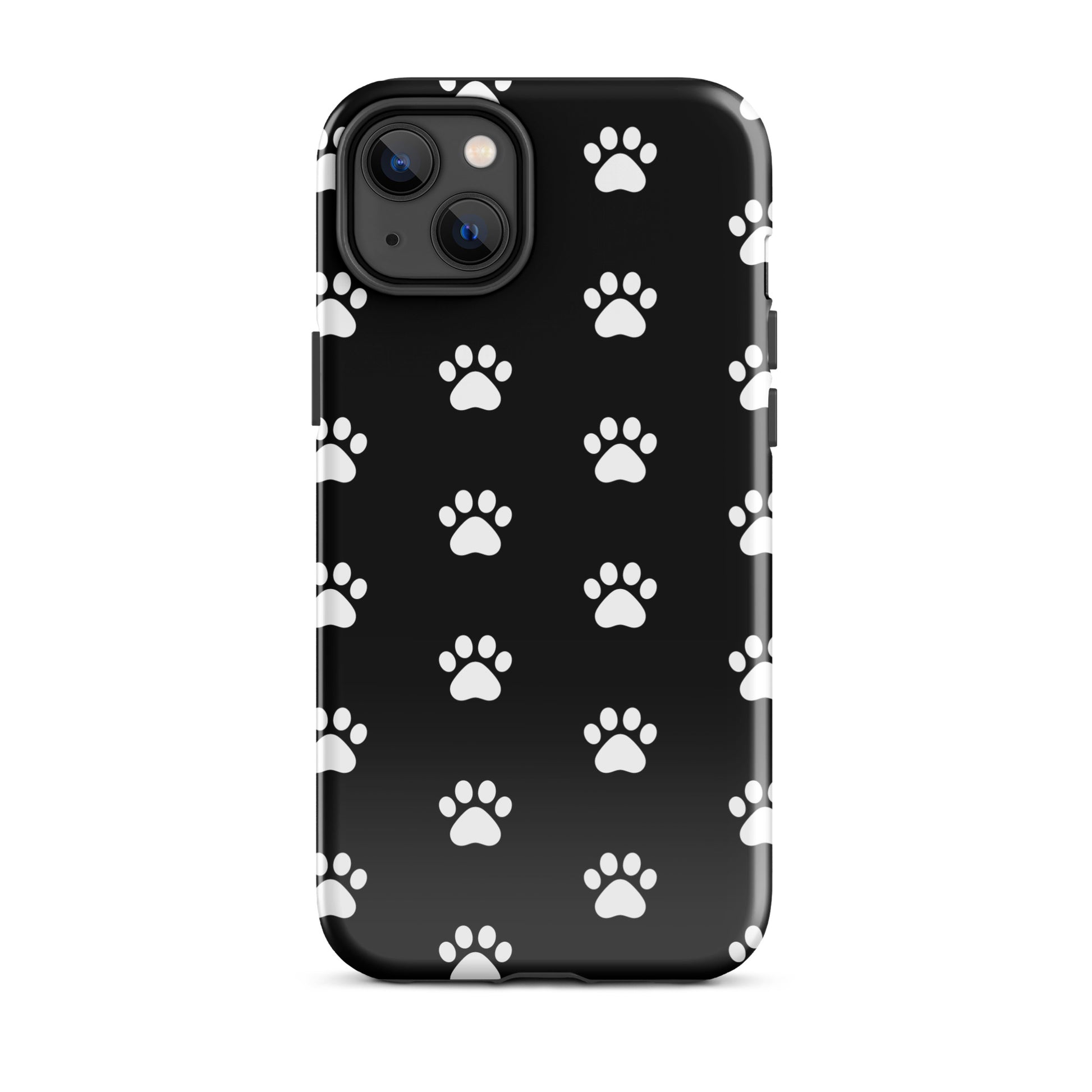 Phone Case for iPhone featuring a stylish paw print design, perfect for pet lovers who adore cats and dogs.