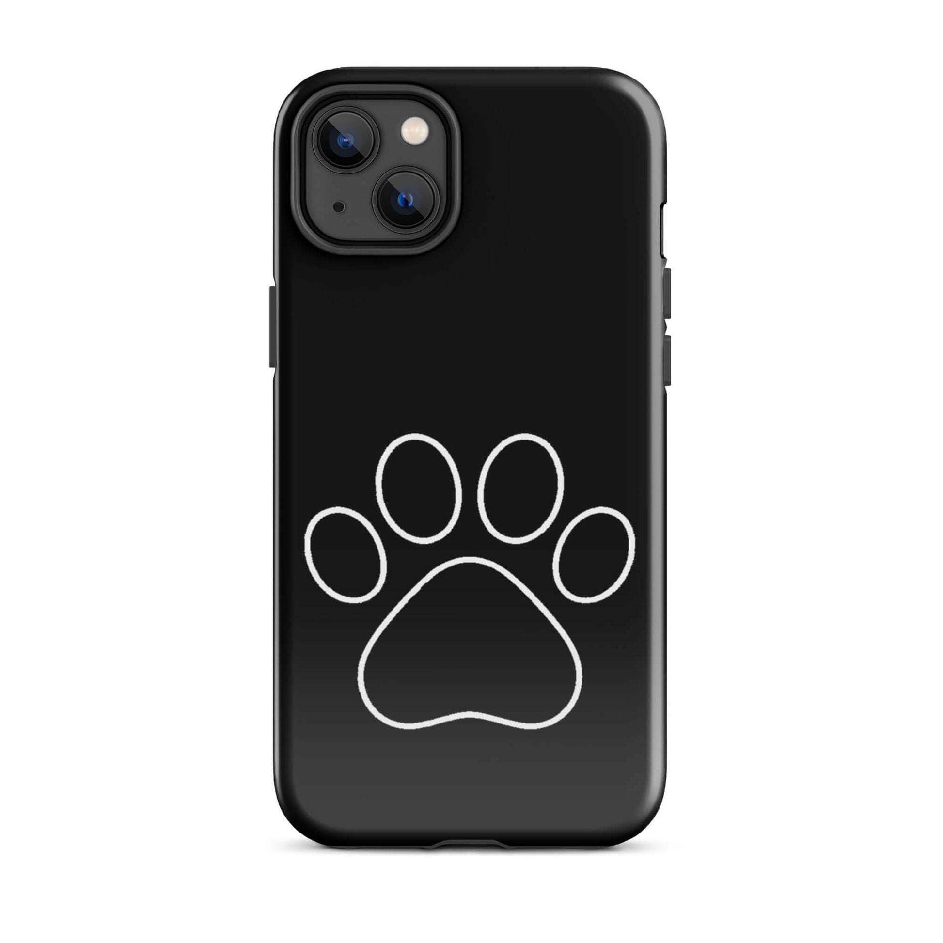 Phone Case for iPhone featuring a minimalist paw print design perfect for pet lovers.