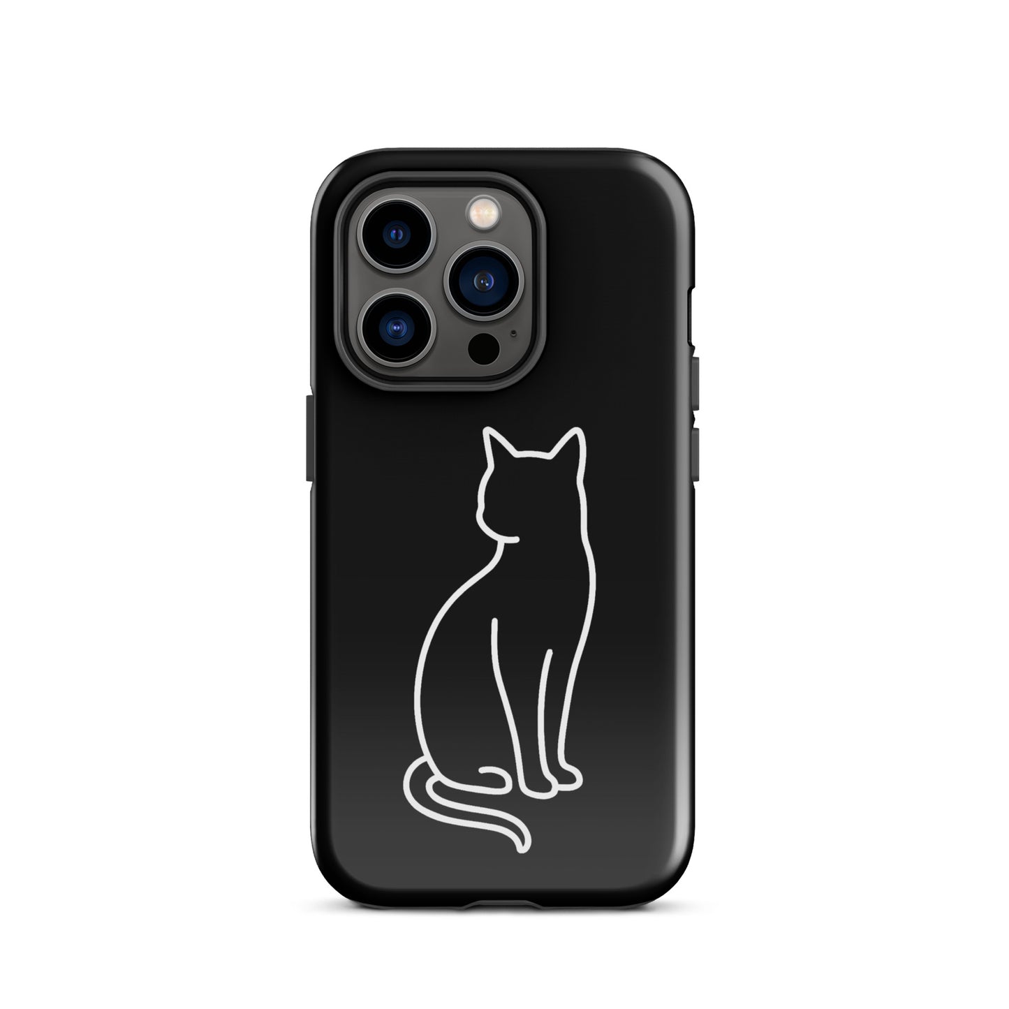 Phone Case for iPhone with minimalist cat design for modern pet lovers.