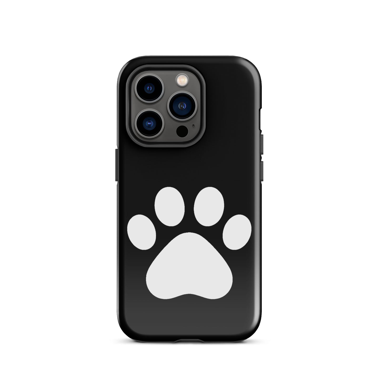 Phone Case for iPhone featuring a minimalist paw print design, perfect for pet lovers.