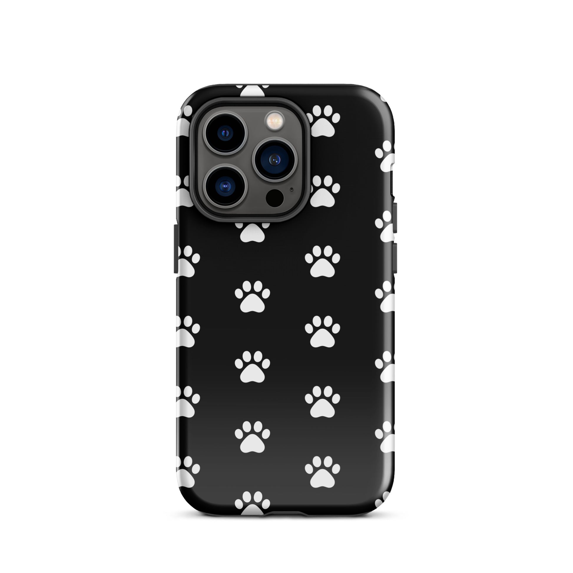 Phone Case for iPhone featuring a stylish paw print design, perfect for pet lovers and cat or dog parents.