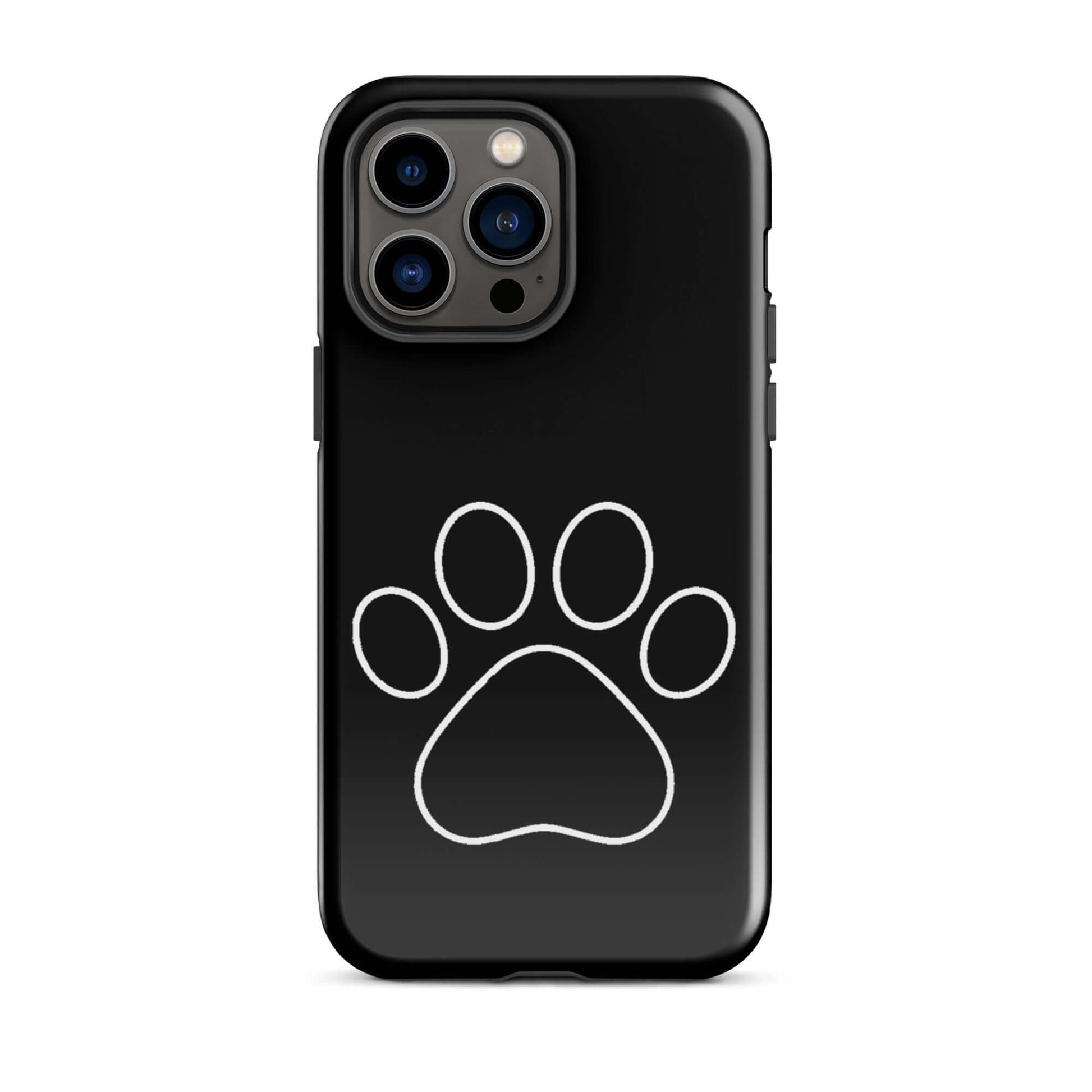 Phone Case featuring minimalist paw print design, perfect for pet lovers with a modern style.