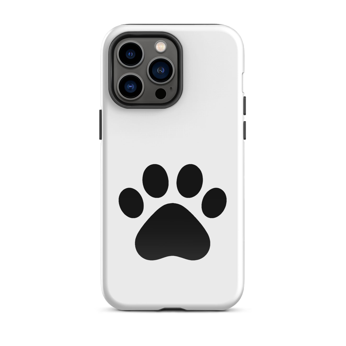 Phone Case featuring a minimalist paw print design for pet lovers, perfect for protecting iPhone devices.