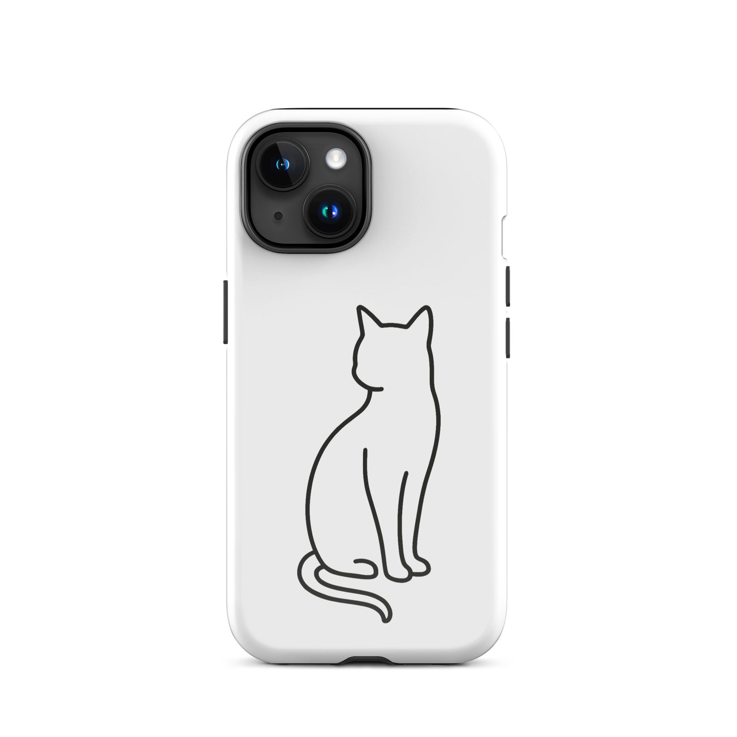iPhone Case with minimalist cat design, perfect for modern pet lovers and stylish protection.