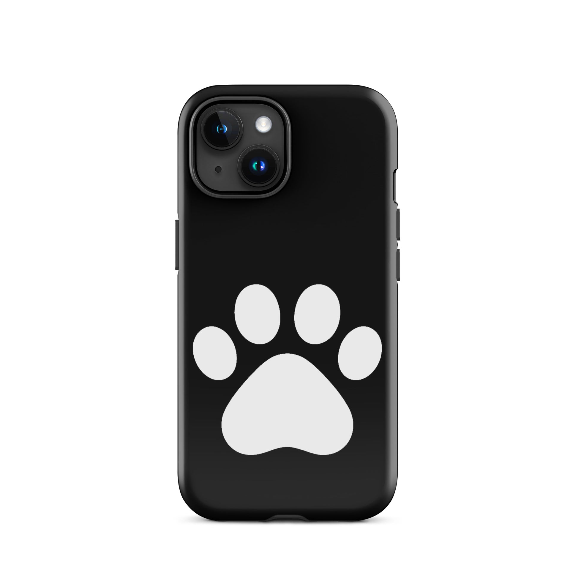Phone Case for iPhone with minimalist paw print design for pet lovers, showcasing style and durability.