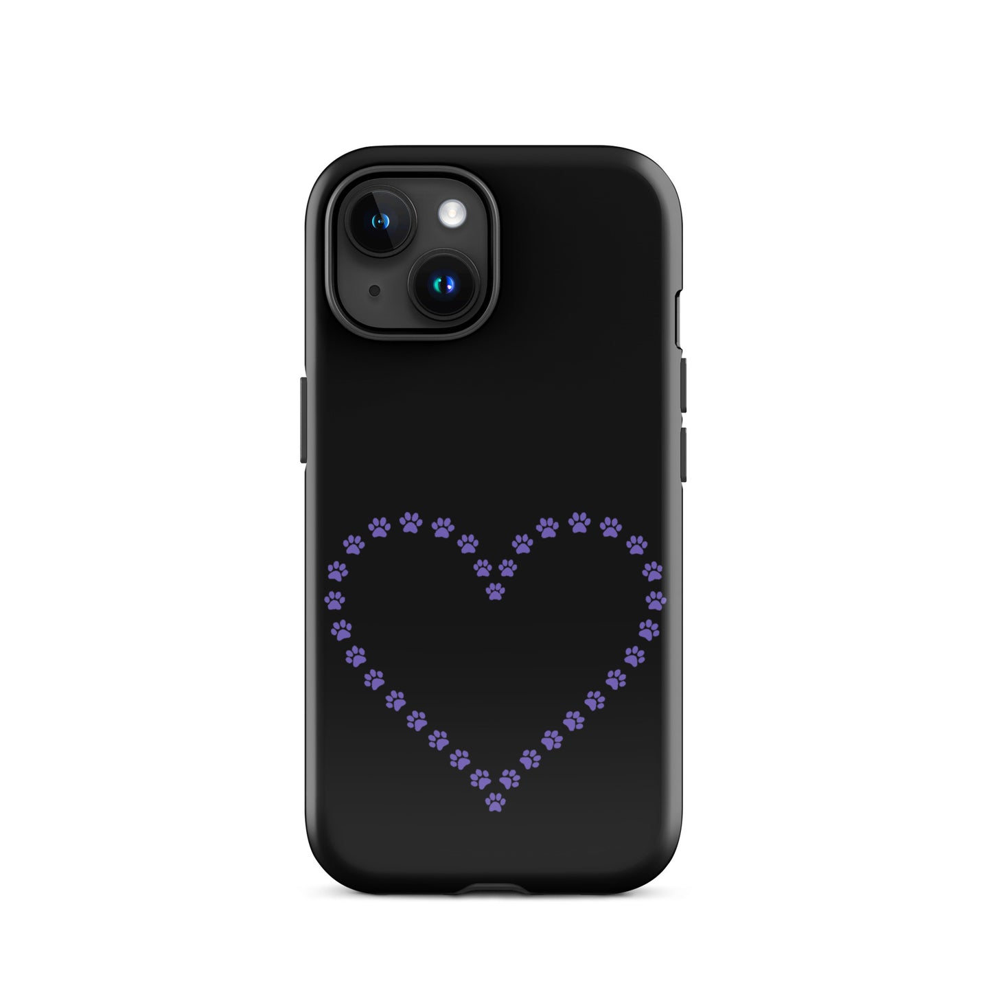 Phone Case for iPhone with cute paw print heart design, perfect for pet lovers and animal enthusiasts.