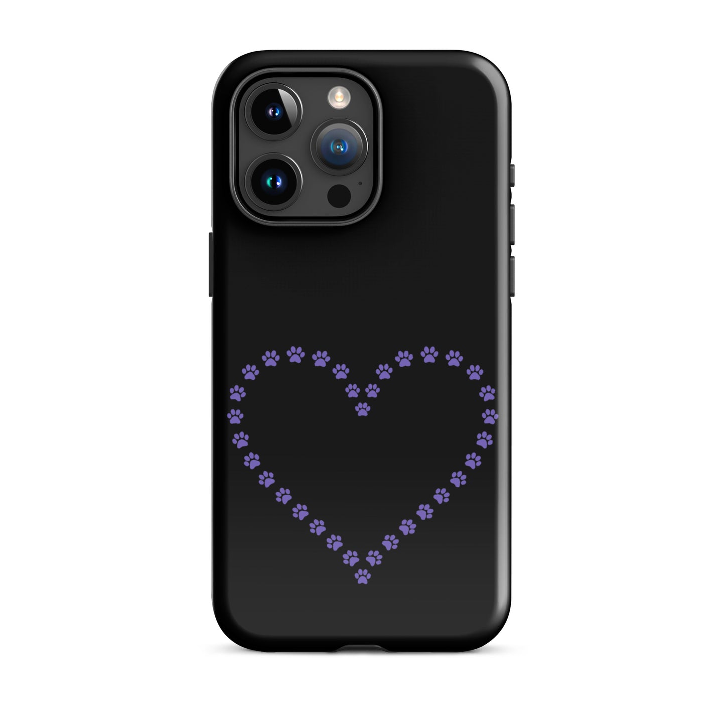 Phone Case for iPhone featuring a cute paw print heart design perfect for pet lovers.