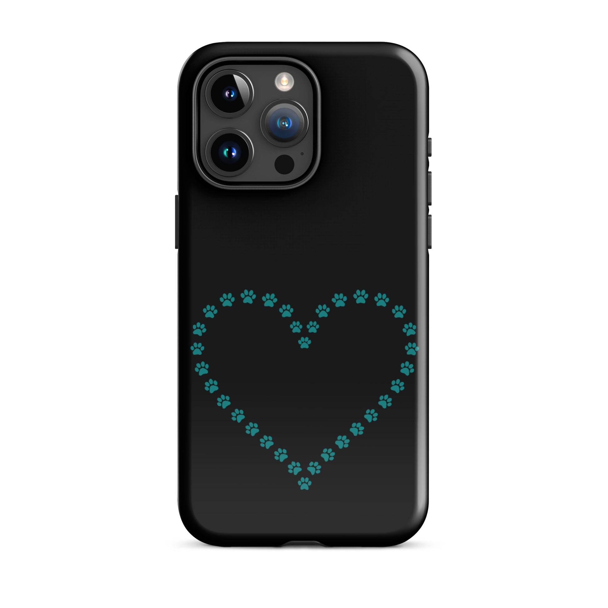 Phone Case featuring cute paw print heart design for pet lovers, blending charm with protection.