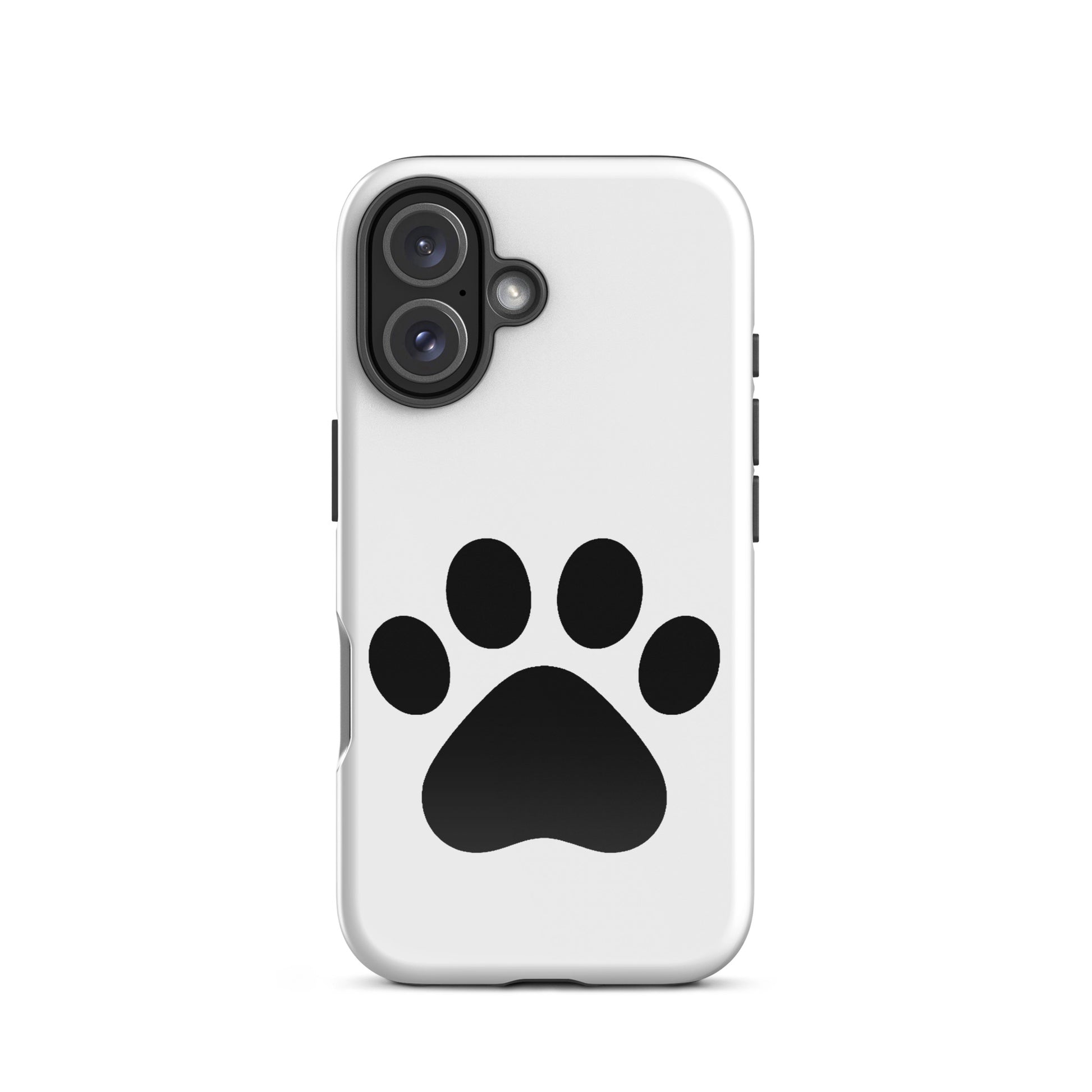Phone Case for iPhone featuring a simple minimalist paw print design for pet lovers.