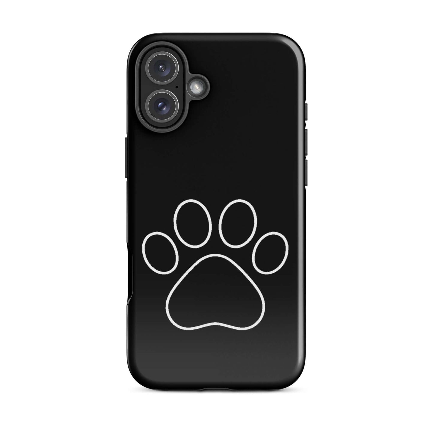 Phone Case for iPhone featuring a minimalist paw print design, perfect for pet lovers.