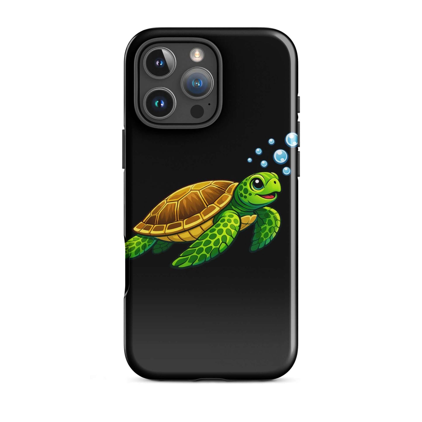 Phone Case featuring playful sea turtle artwork, perfect for ocean lovers and style enthusiasts.