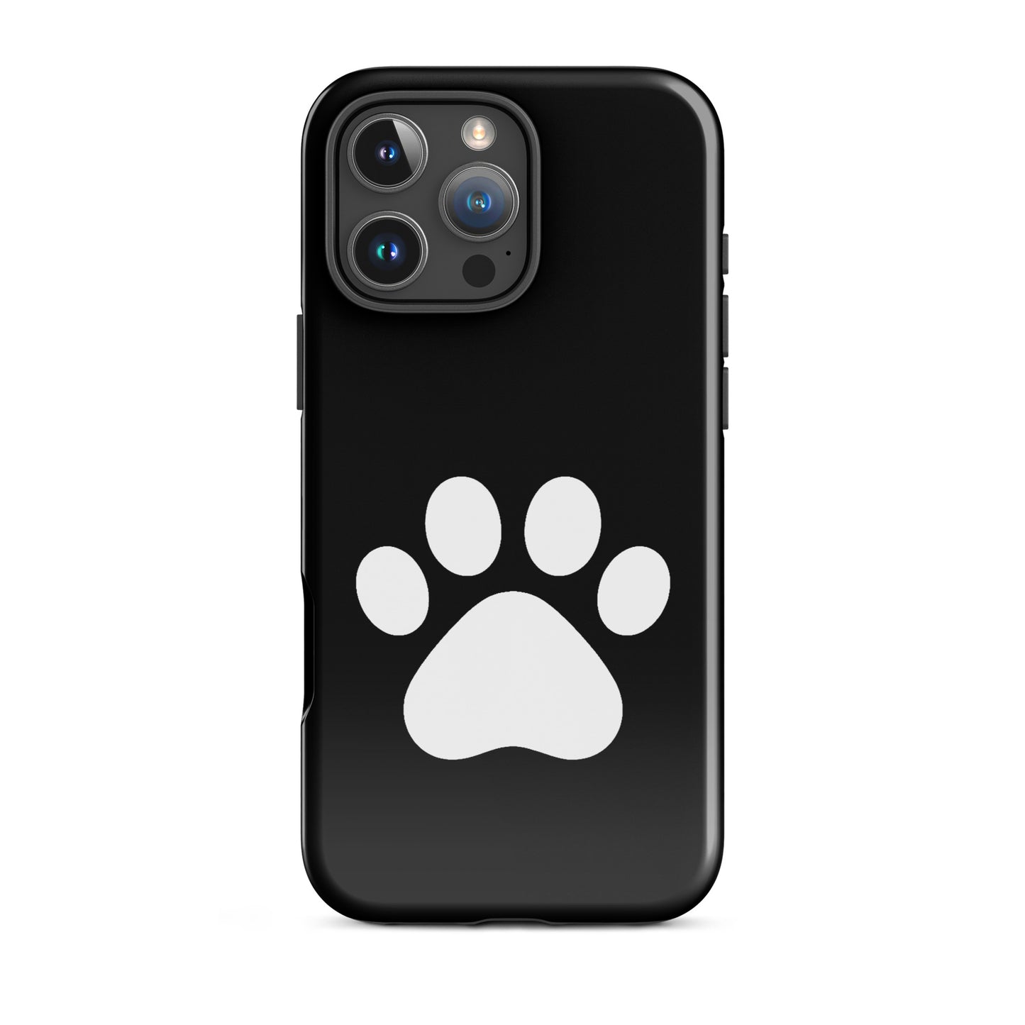 Phone Case for iPhone featuring a minimalist paw print design, perfect for pet lovers.