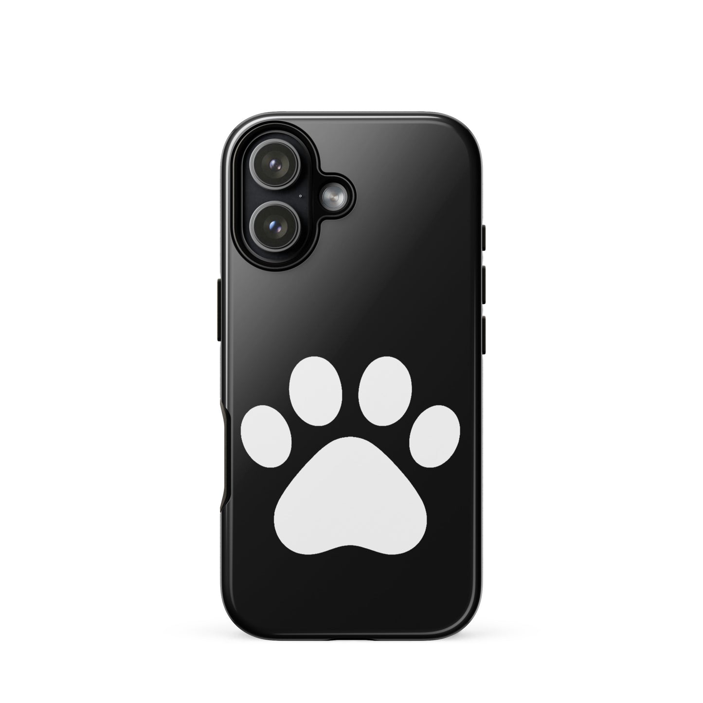 Phone Case for iPhone featuring a minimalist paw print design, perfect for pet lovers with a sleek style.