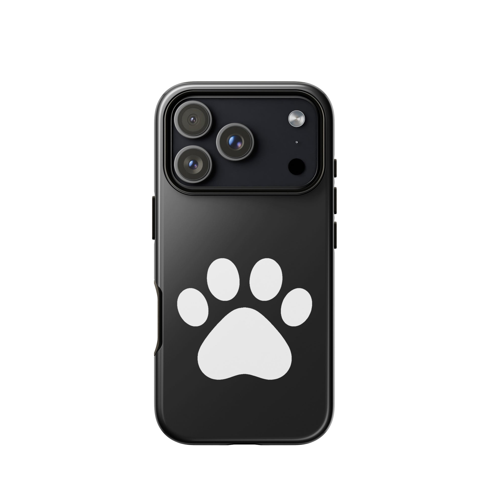 Phone Case for iPhone featuring a minimalist paw print design for pet lovers.