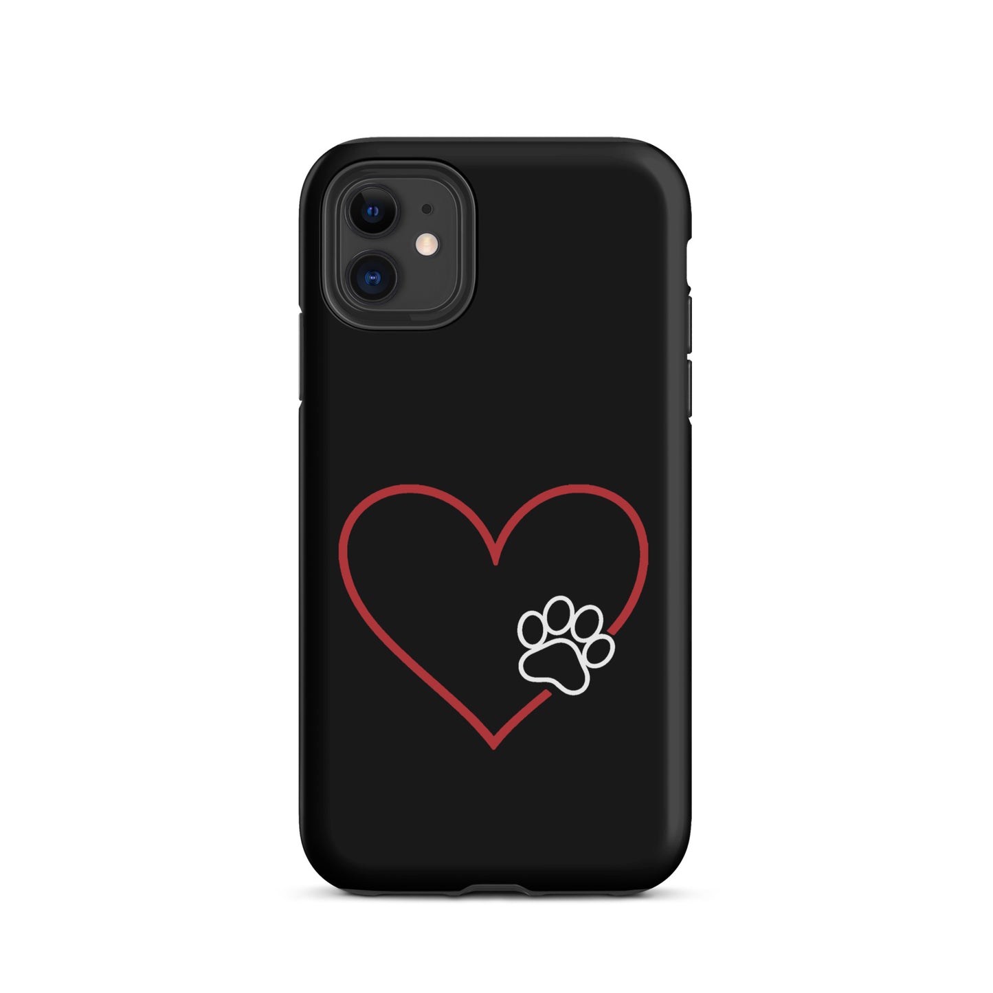 Phone Case for iPhone with heart paw print design, perfect for pet lovers seeking stylish protection and expressing their love for animals.