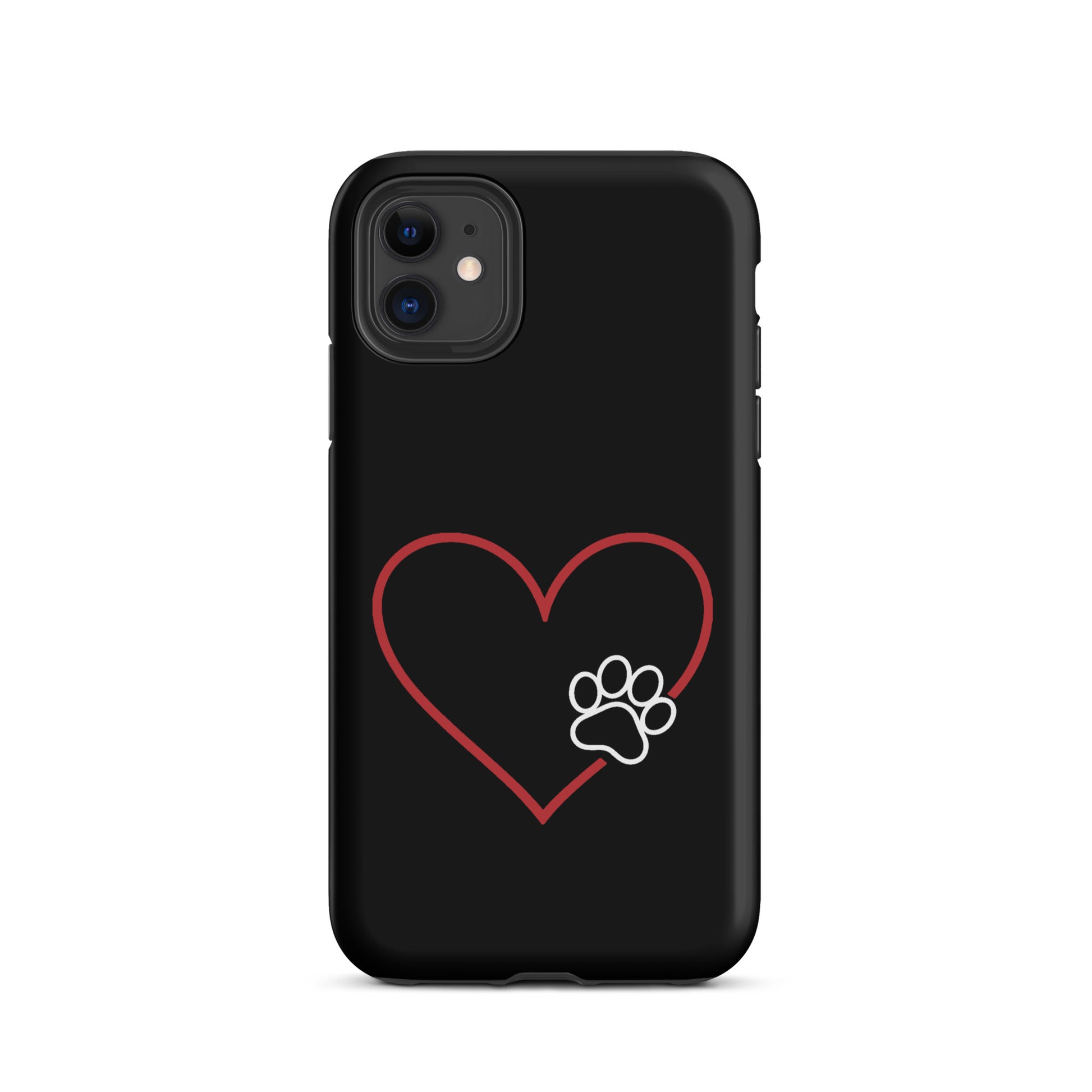 Phone Case for iPhone with heart paw print design, perfect for pet lovers seeking stylish protection and expressing their love for animals.